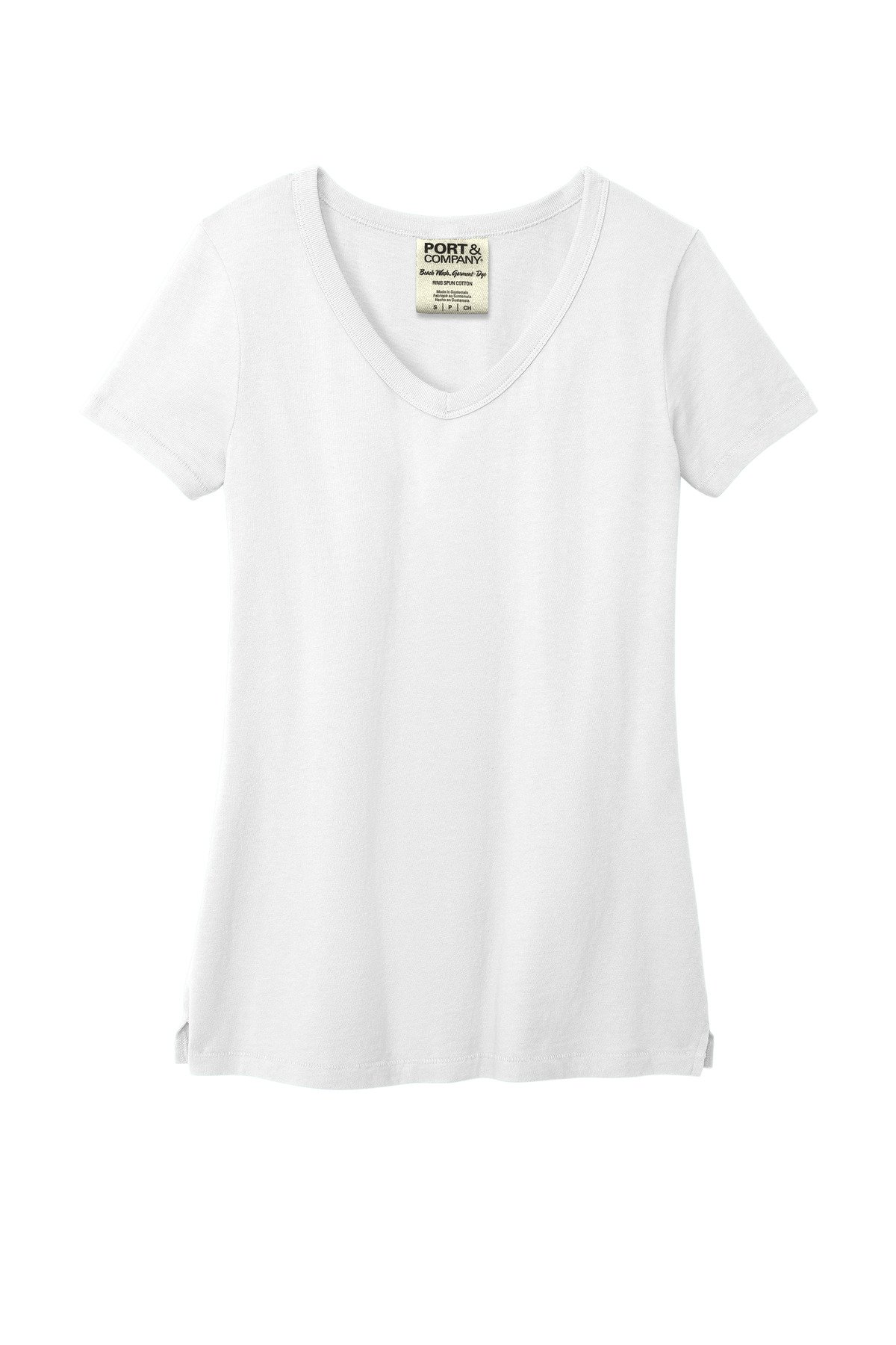 Port & Co Women's Beach Wash ® Garment-Dyed V-Neck Tee LPC099V - Image 3