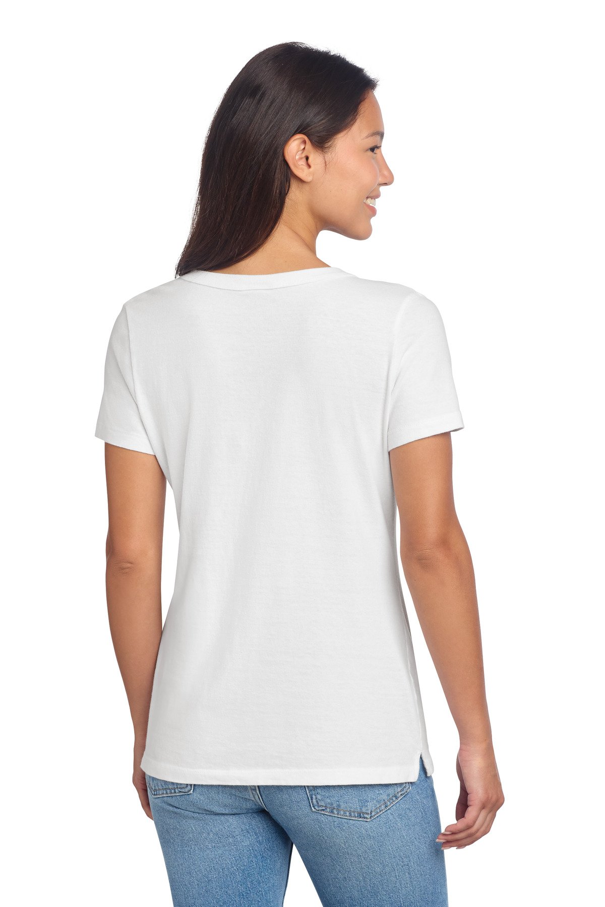 Port & Co Women's Beach Wash ® Garment-Dyed V-Neck Tee LPC099V - Image 2