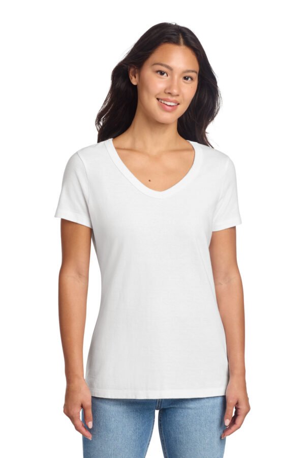 Port & Co Women's Beach Wash ® Garment-Dyed V-Neck Tee LPC099V