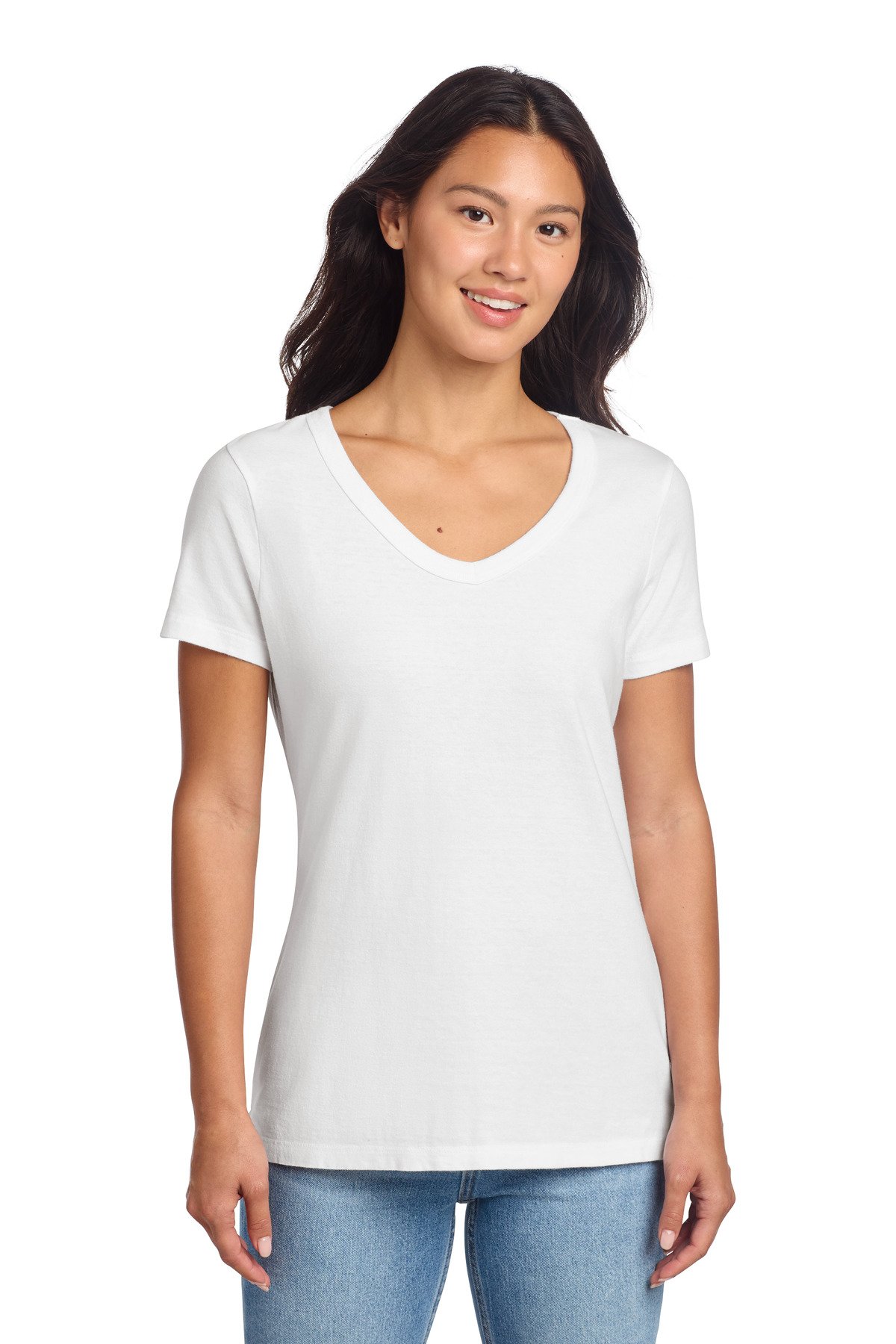 Port & Co Women's Beach Wash ® Garment-Dyed V-Neck Tee LPC099V