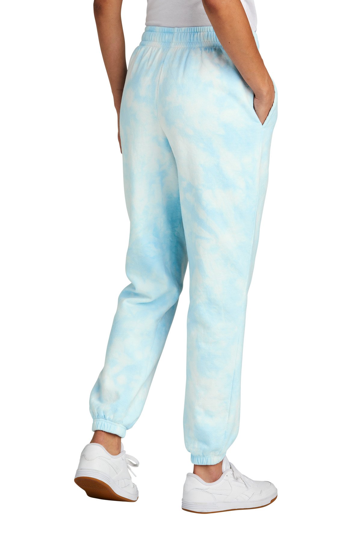 Port & Co Women's Beach Wash ® Cloud Tie-Dye Sweatpant LPC140P - Image 2