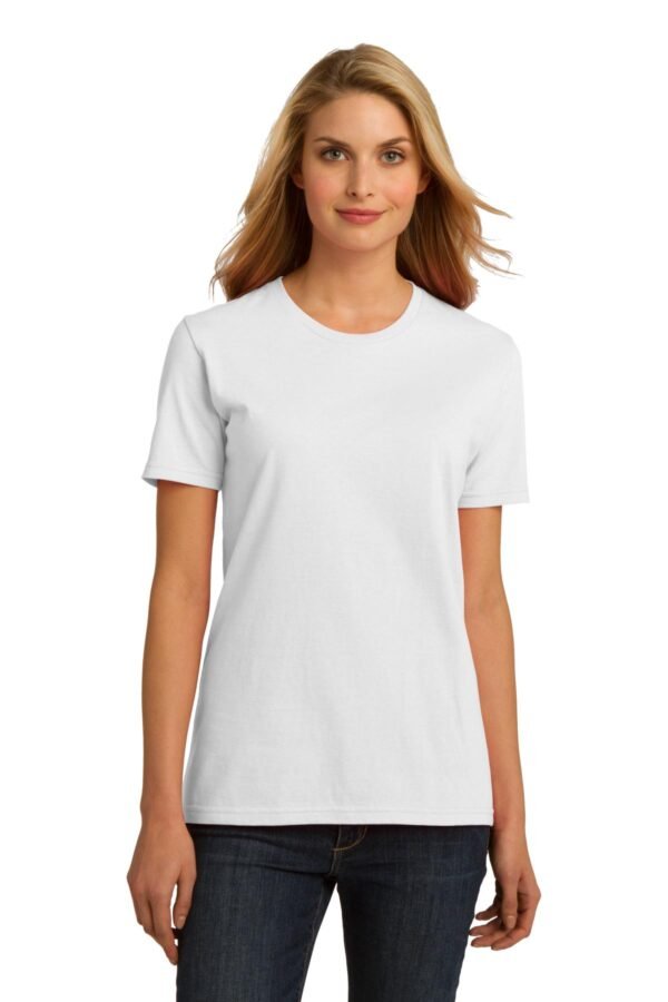 DISCONTINUED Port & Company ® Ladies Essential 100% Organic Ring Spun Cotton T-Shirt. LPC150ORG