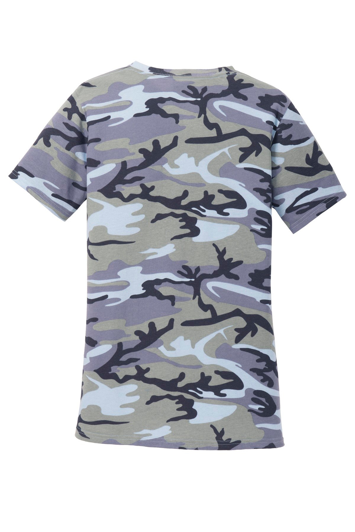 DISCONTINUED Port & Company ® Ladies Core Cotton Camo V-Neck Tee. LPC54VC - Image 4