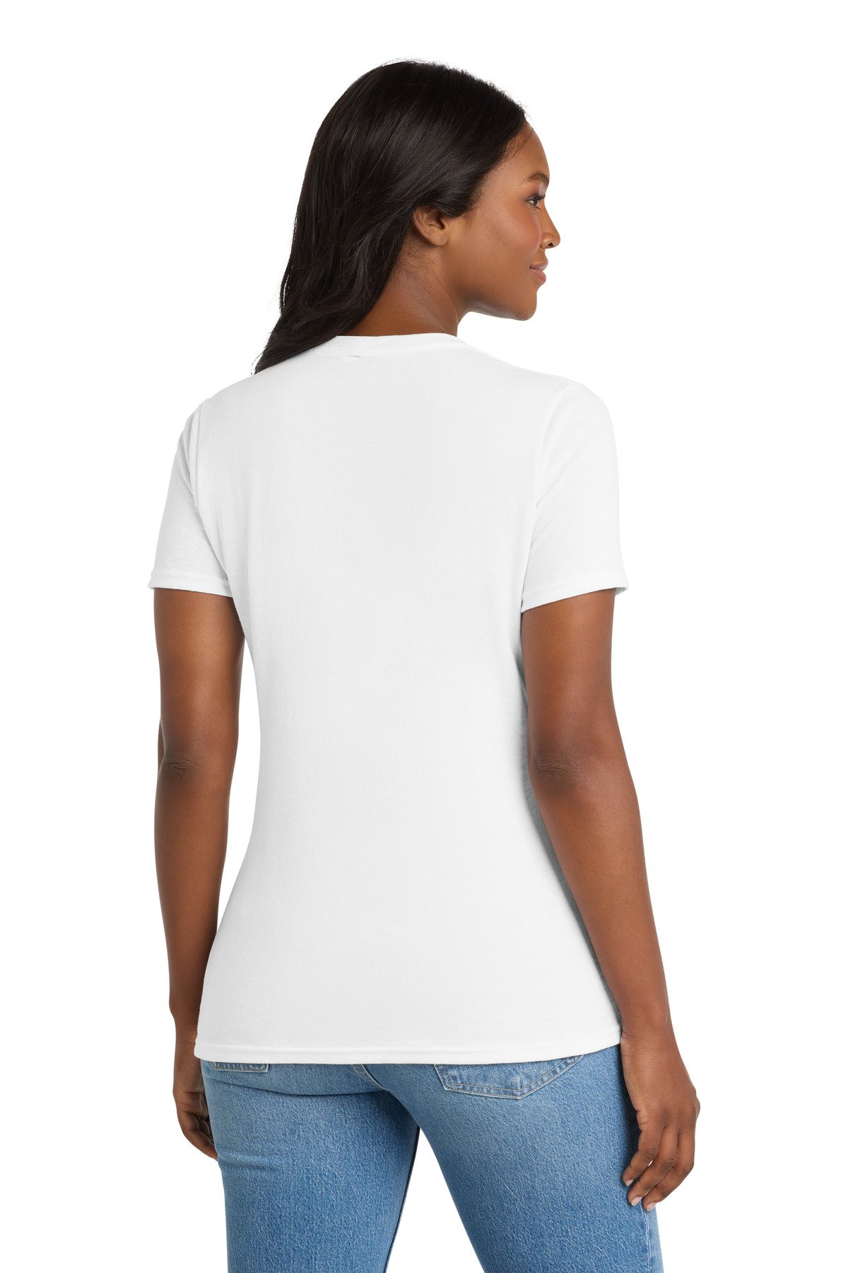 Port & Co Women's Core Blend Tee. LPC55 - Image 2
