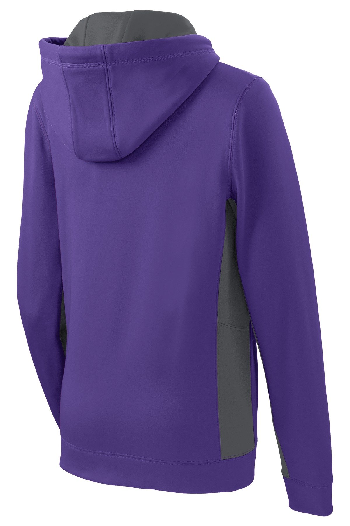 DISCONTINUED Sport-Tek ® Women's Sport-Wick ® Fleece Colorblock Hooded Pullover. LST235 - Image 4