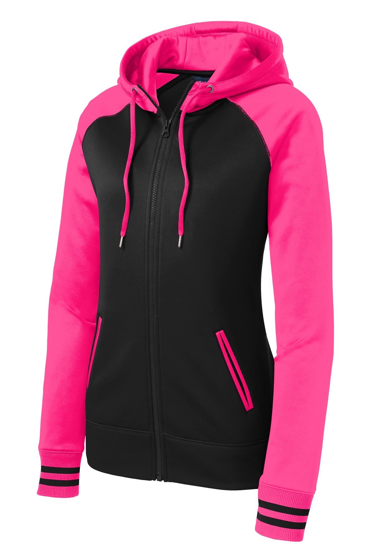 Sport-Tek ® Women's Sport-Wick ® Varsity Fleece Full-Zip Hooded Jacket. LST236 - Image 3