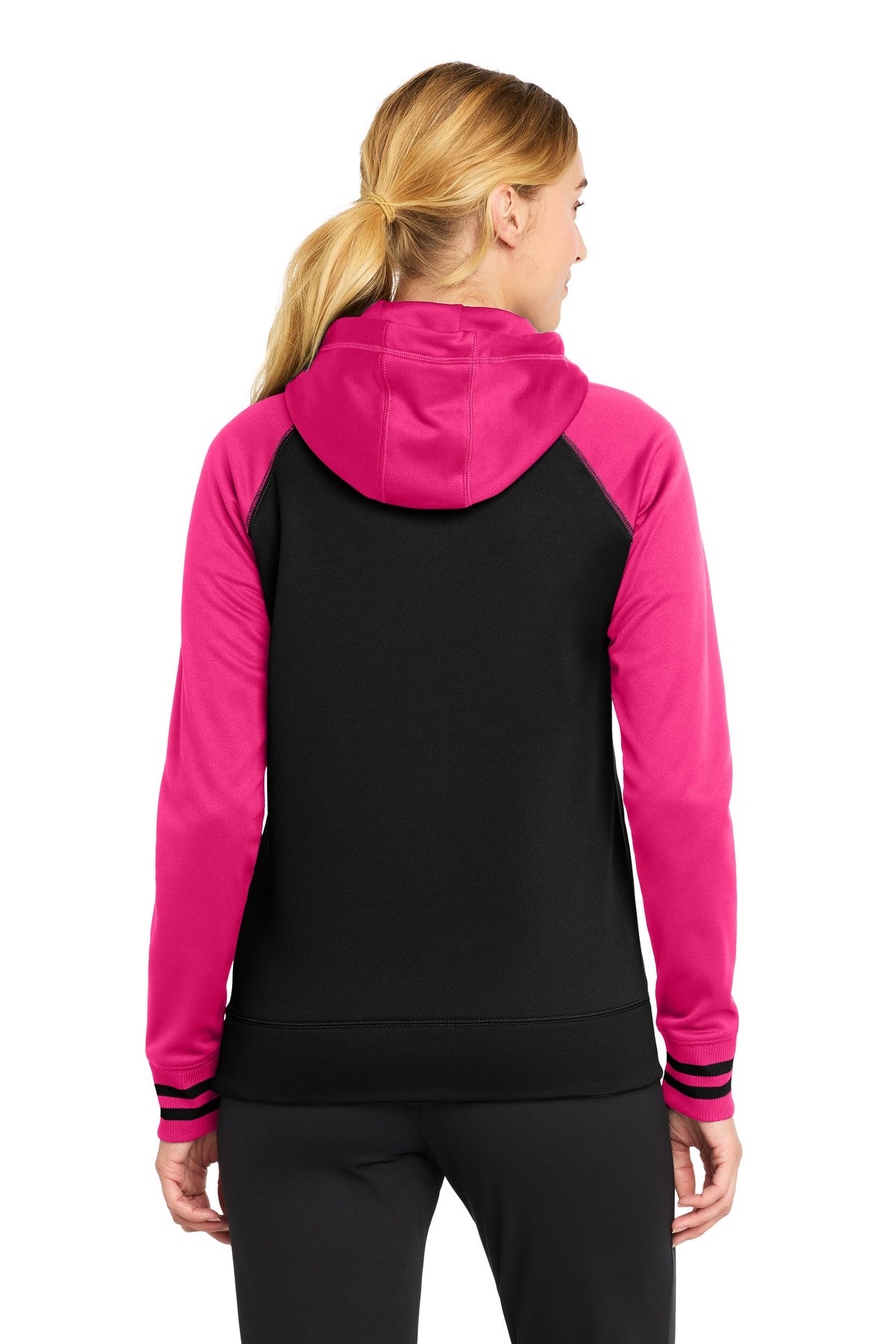 Sport-Tek ® Women's Sport-Wick ® Varsity Fleece Full-Zip Hooded Jacket. LST236 - Image 2