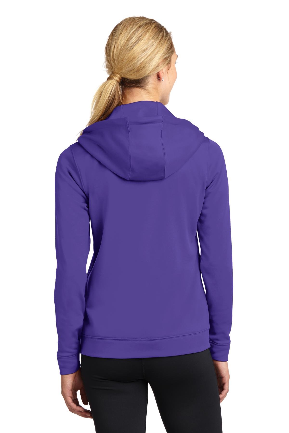 DISCONTINUED Sport-Tek ® Ladies Sport-Wick ® Fleece Full-Zip Hooded Jacket. LST238 - Image 2