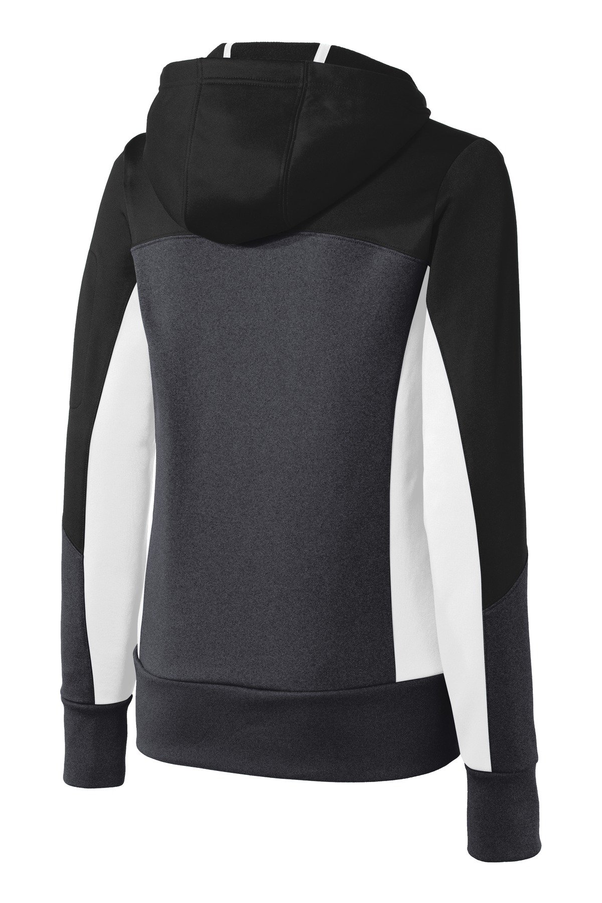 DISCONTINUED Sport-Tek ® Women's Tech Fleece Colorblock Full-Zip Hooded Jacket. LST245 - Image 4