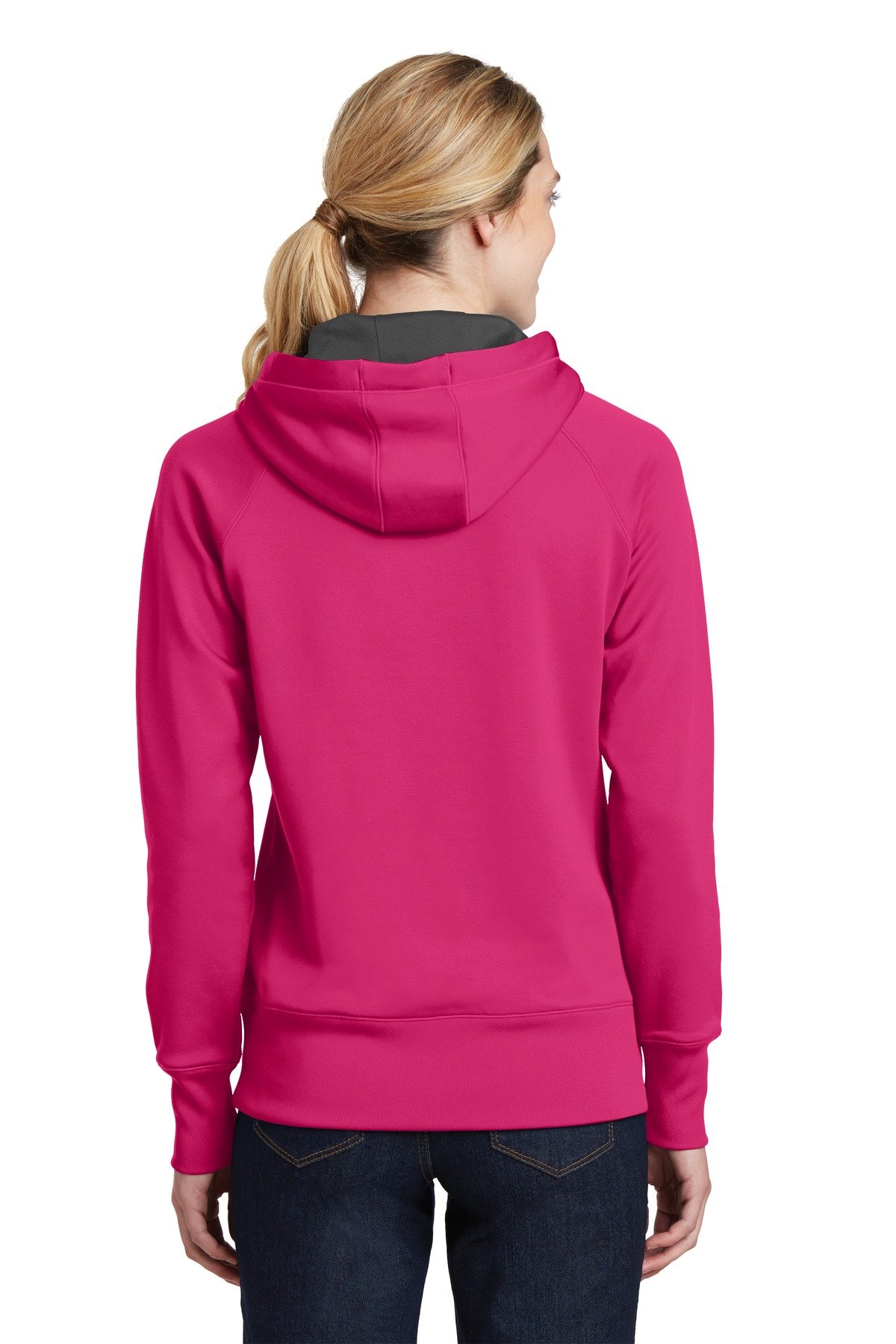 DISCONTINUED Sport-Tek ® Ladies Tech Fleece Hooded Sweatshirt. LST250 - Image 2