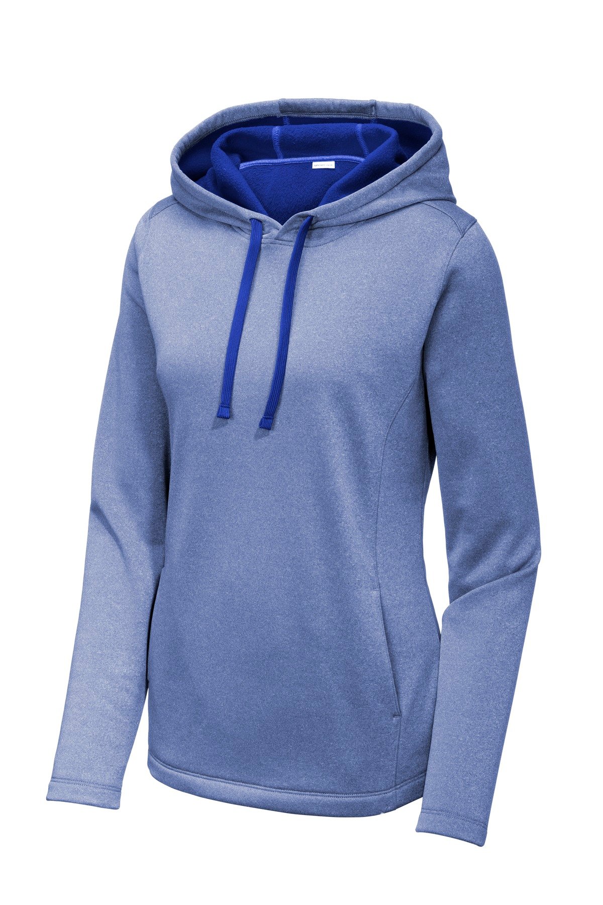 Sport-Tek ® Women's PosiCharge ® Sport-Wick ® Heather Fleece Hooded Pullover. LST264 - Image 3