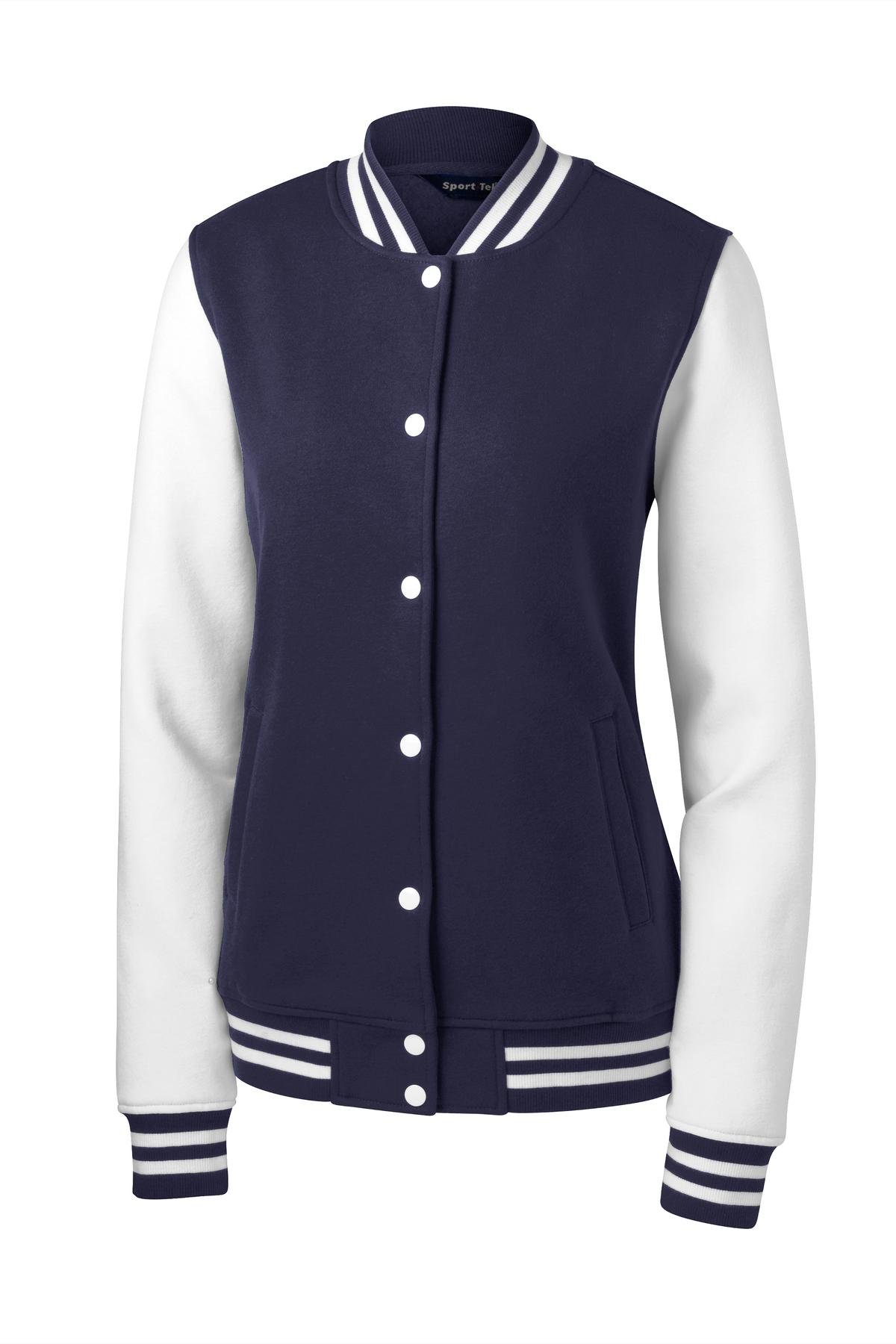 DISCONTINUED Sport-Tek ® Ladies Fleece Letterman Jacket. LST270 - Image 3