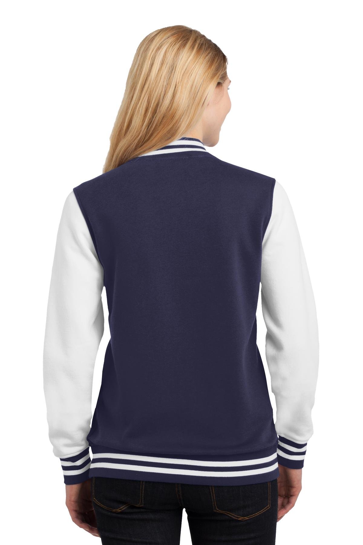 DISCONTINUED Sport-Tek ® Ladies Fleece Letterman Jacket. LST270 - Image 2