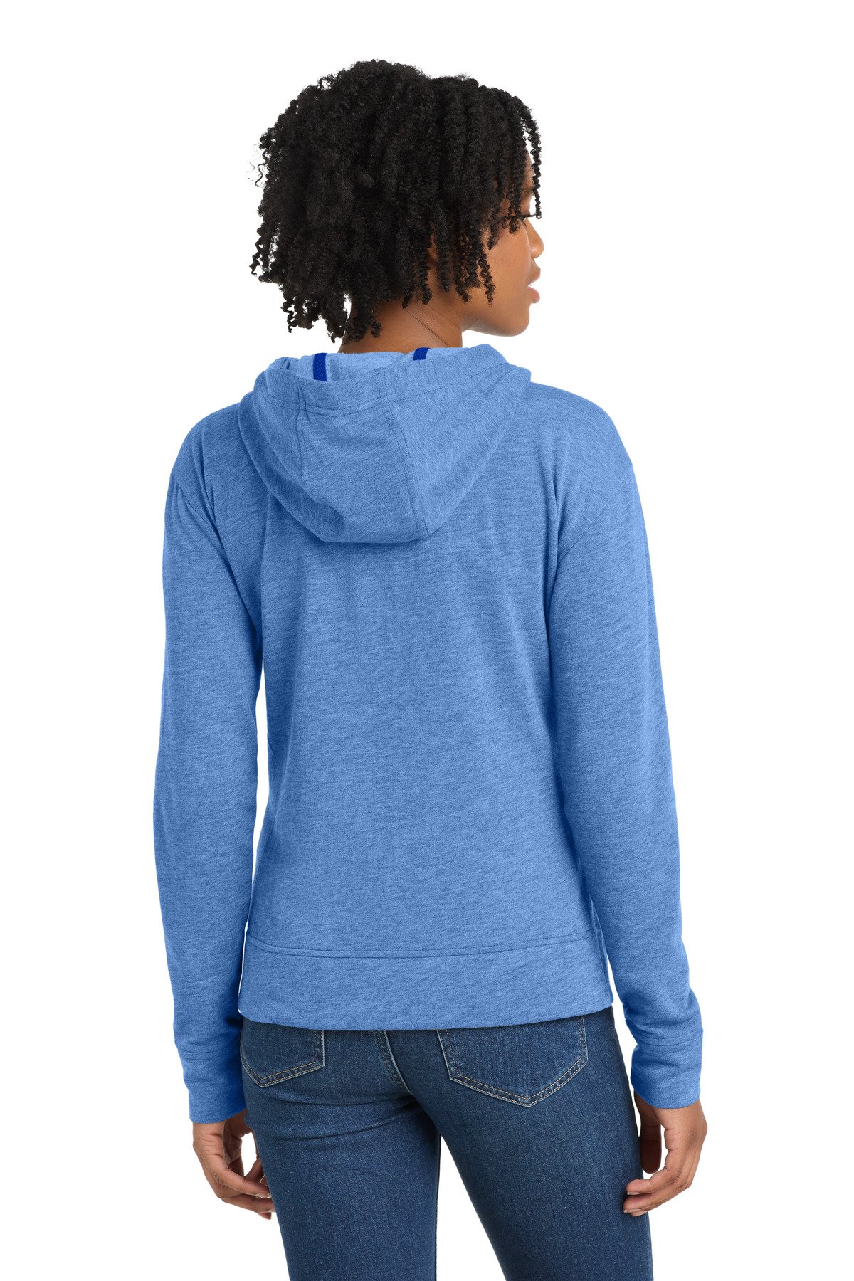 Sport-Tek ® Women's PosiCharge ® Tri-Blend Wicking Fleece Full-Zip Hooded Jacket LST293 - Image 2