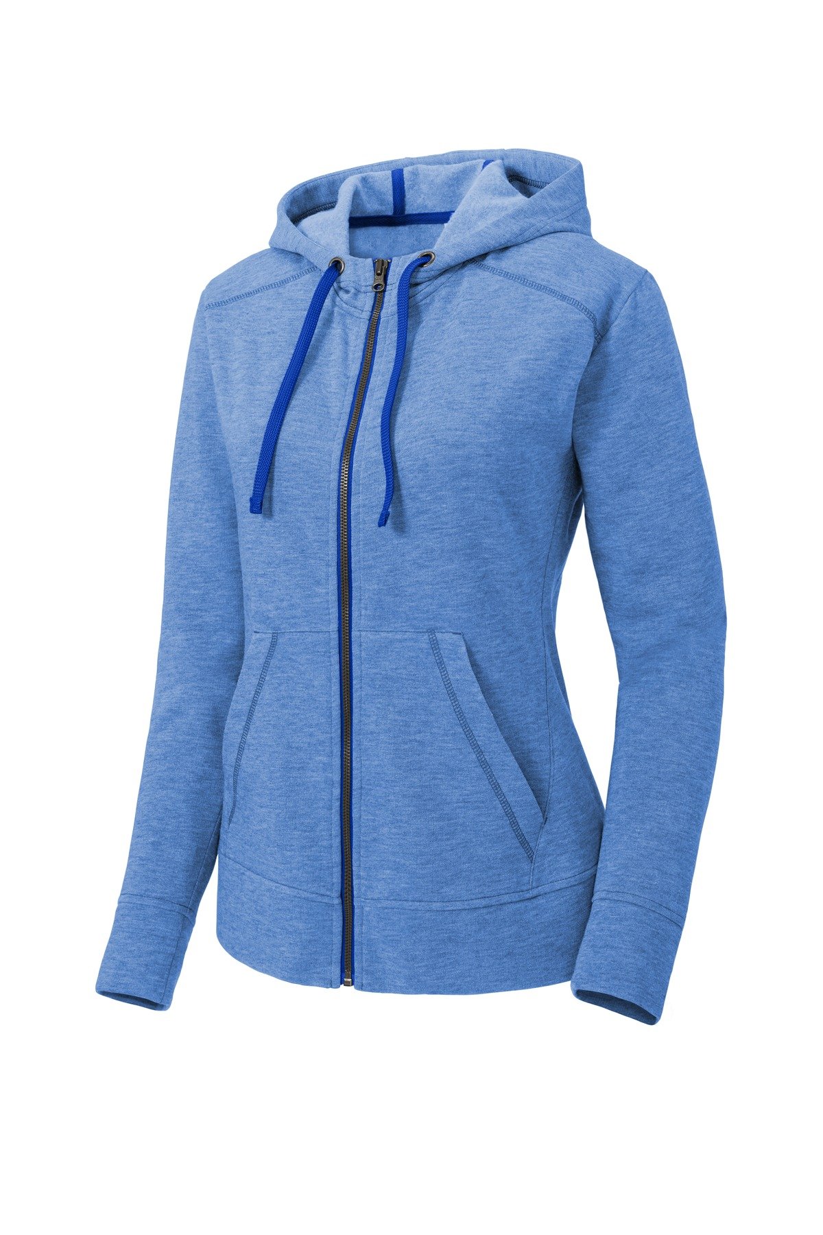Sport-Tek ® Women's PosiCharge ® Tri-Blend Wicking Fleece Full-Zip Hooded Jacket LST293 - Image 3