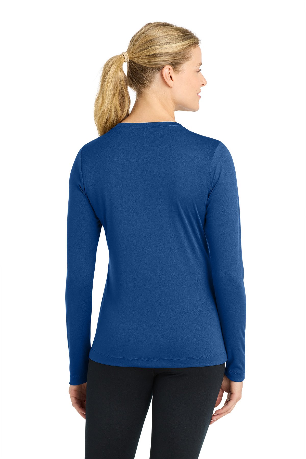 Sport-Tek ® Women's Long Sleeve PosiCharge ® Competitor V-Neck Tee. LST353LS - Image 2