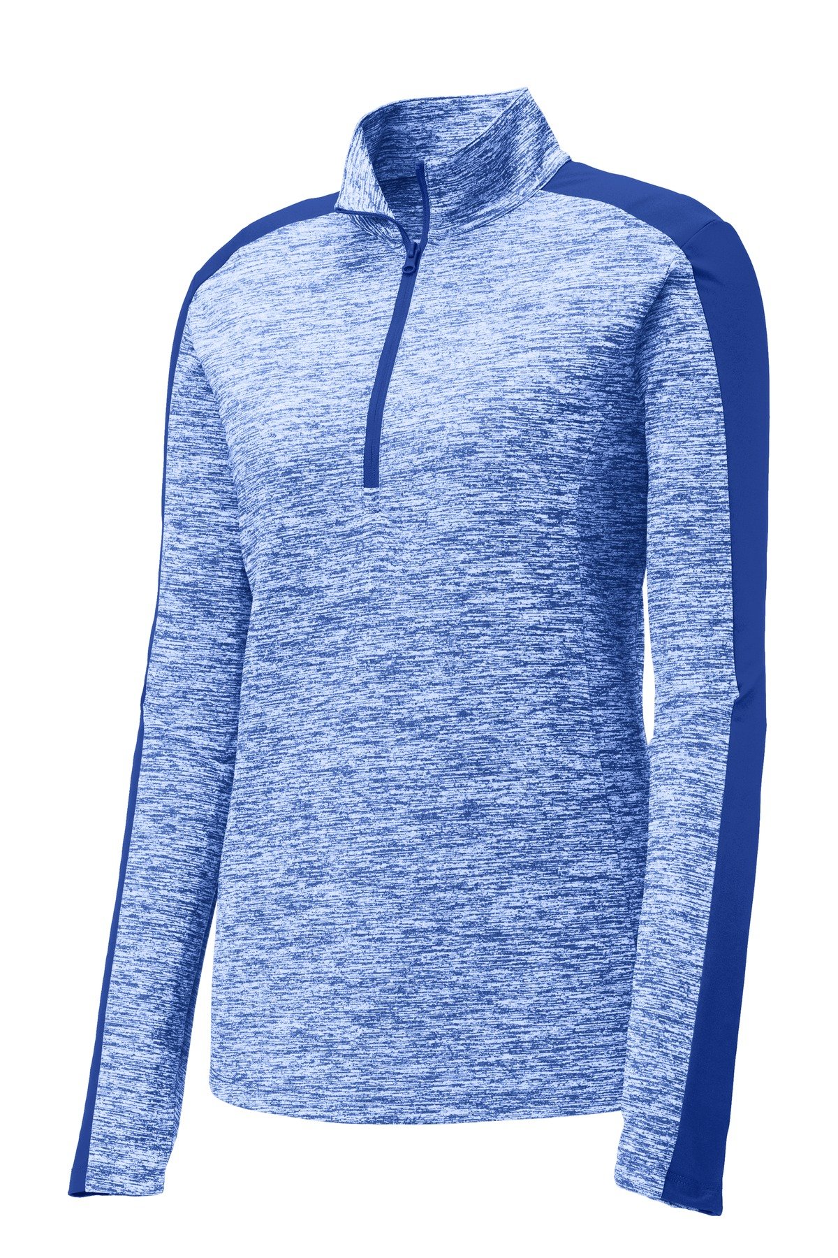 Sport-Tek ® Women's PosiCharge ® Electric Heather Colorblock 1/4-Zip Pullover. LST397 - Image 3