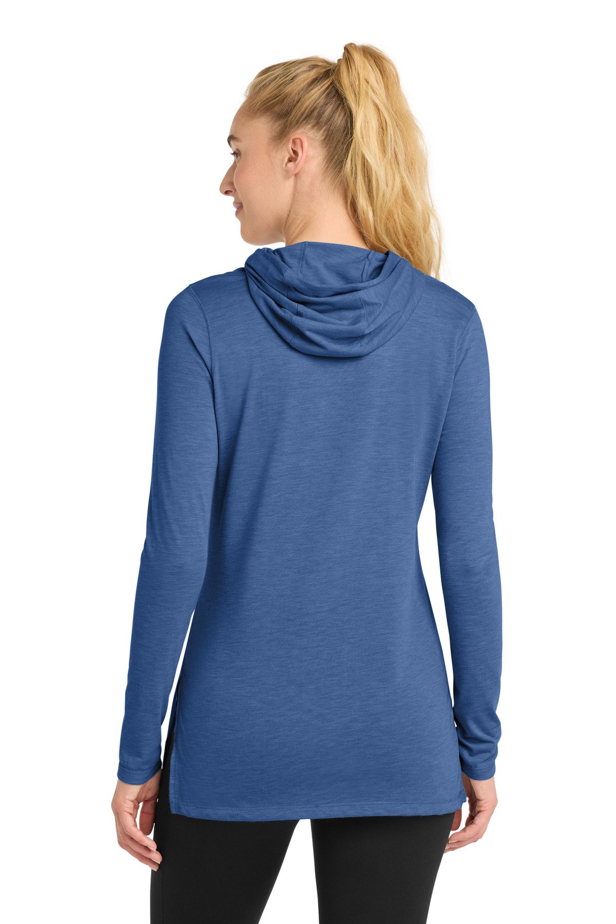 Sport-Tek ® Women's PosiCharge ® Tri-Blend Wicking Long Sleeve Hoodie LST406 - Image 2