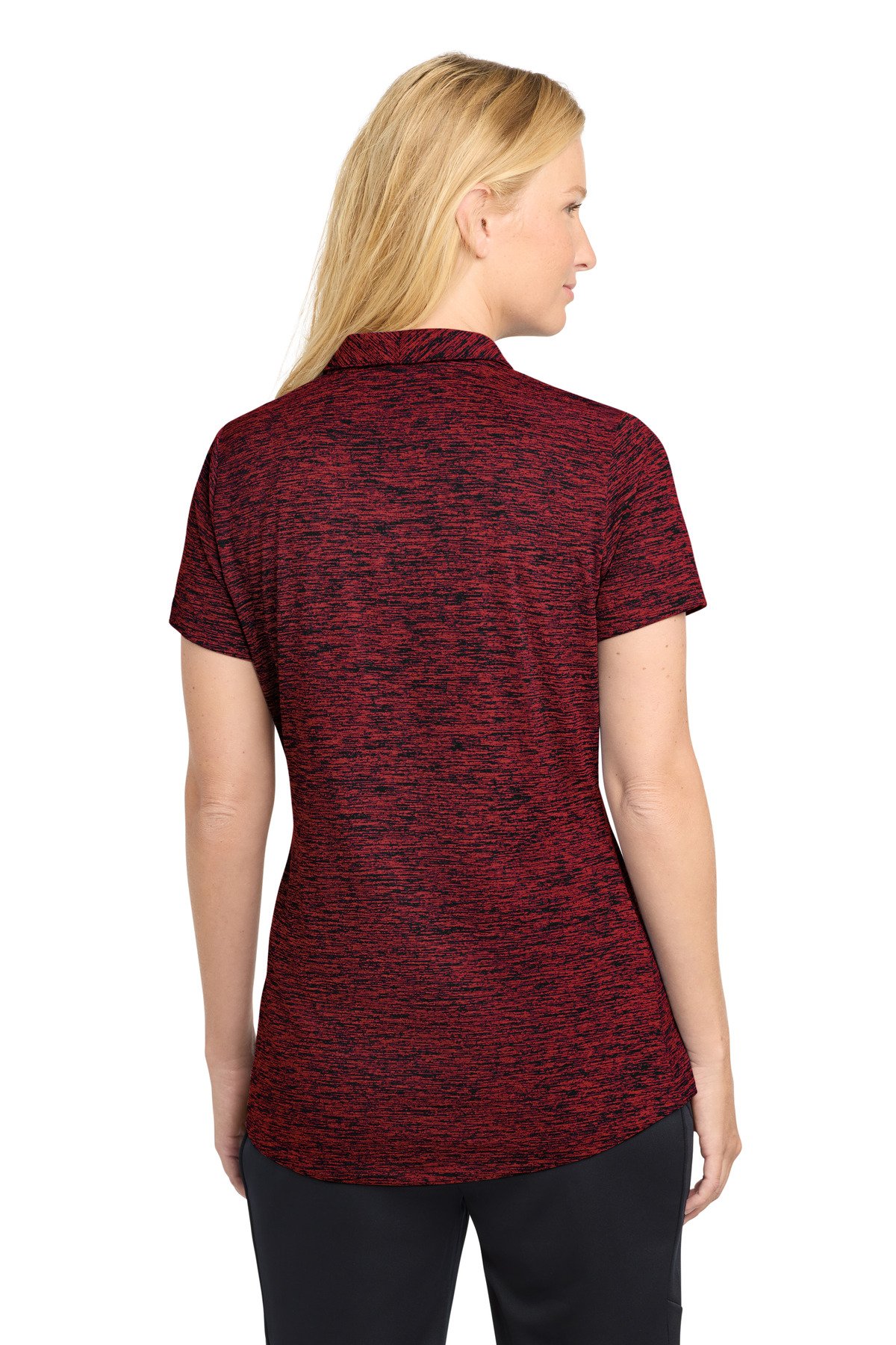 Sport-Tek ® Women's PosiCharge ® Electric Heather Polo. LST590 - Image 2