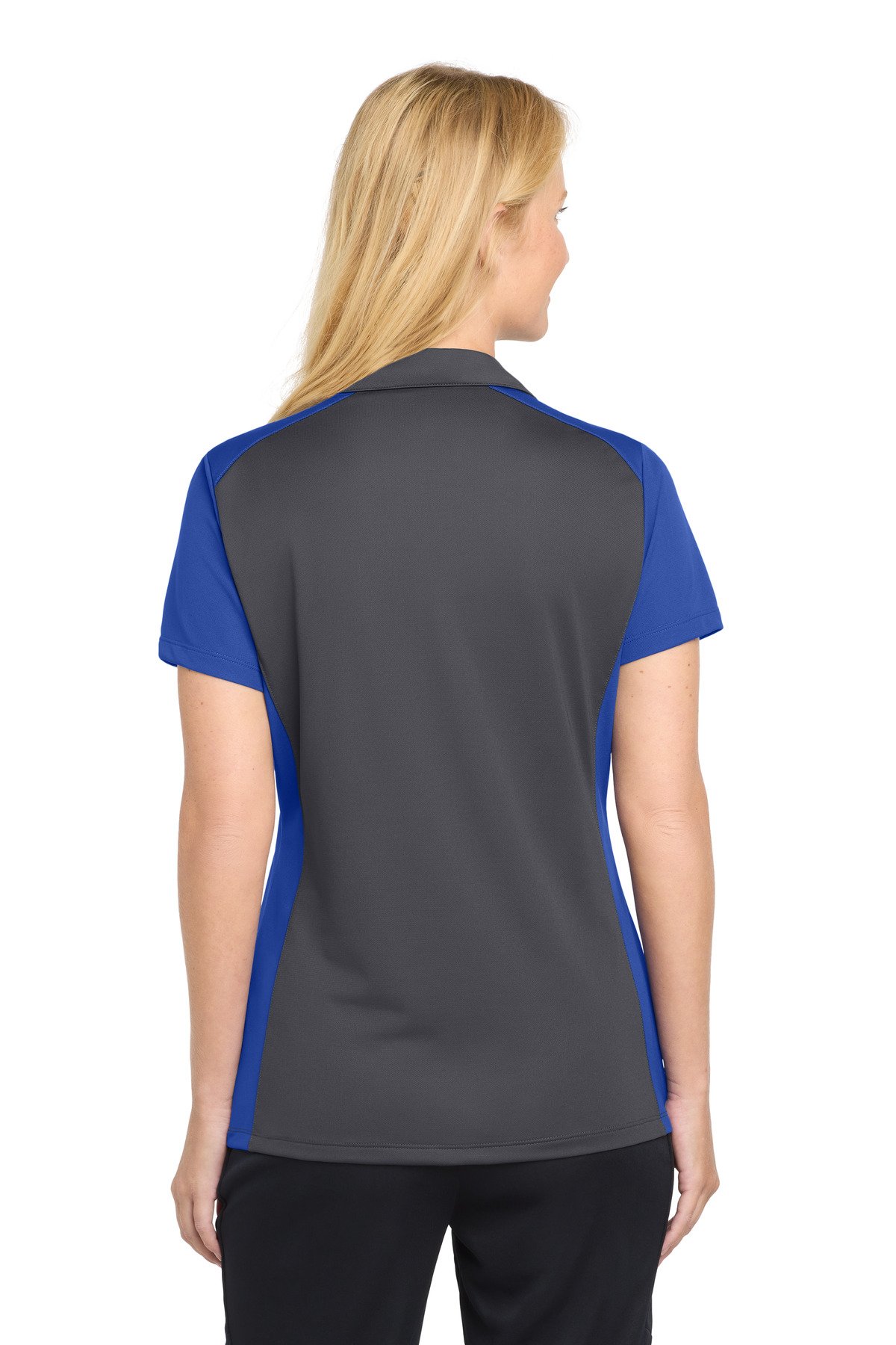 Sport-Tek ® Women's Colorblock Micropique Sport-Wick ® Polo. LST652 - Image 2