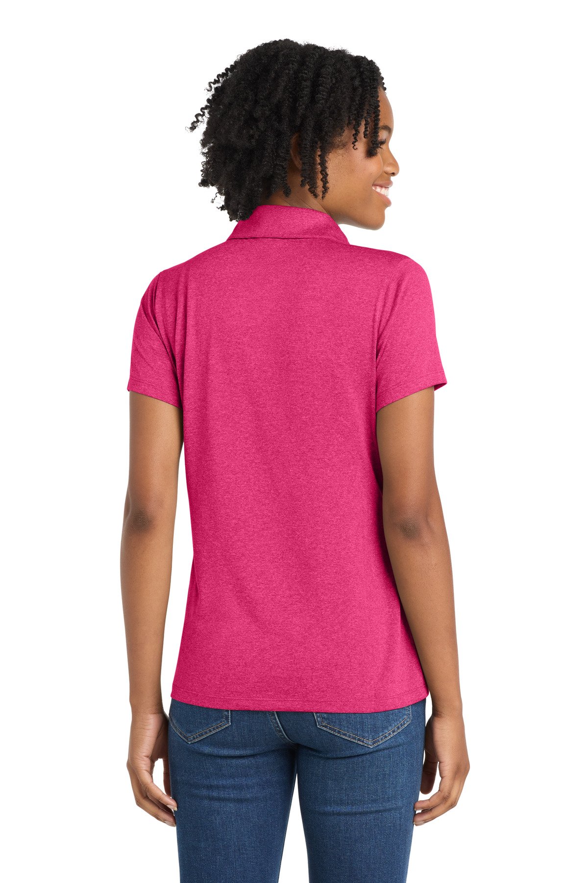 Sport-Tek ® Women's Heather Contender Polo. LST660 - Image 2