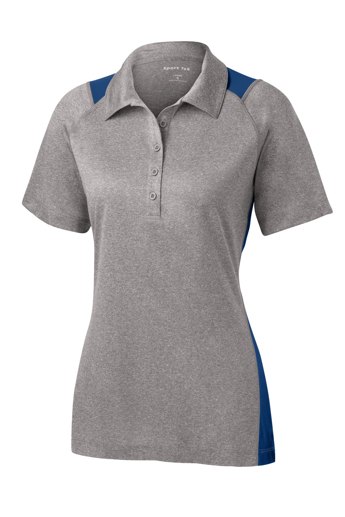 Sport-Tek ®  Women's Heather Colorblock Contender   Polo. LST665 - Image 3