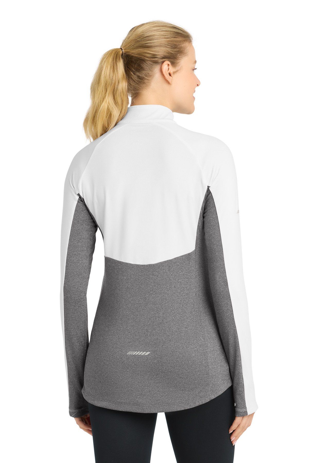Sport-Tek ® Women's Sport-Wick ® Stretch Contrast 1/4-Zip Pullover. LST854 - Image 2
