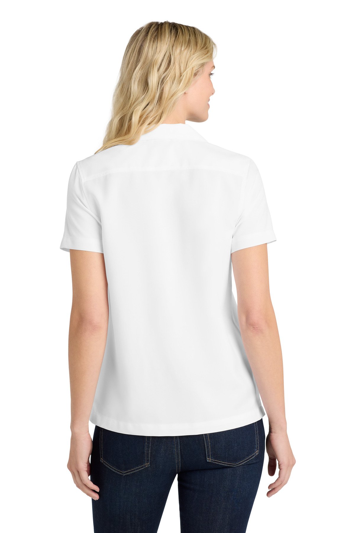 Port Authority ® Women's Short Sleeve Performance Staff Shirt LW400 - Image 2