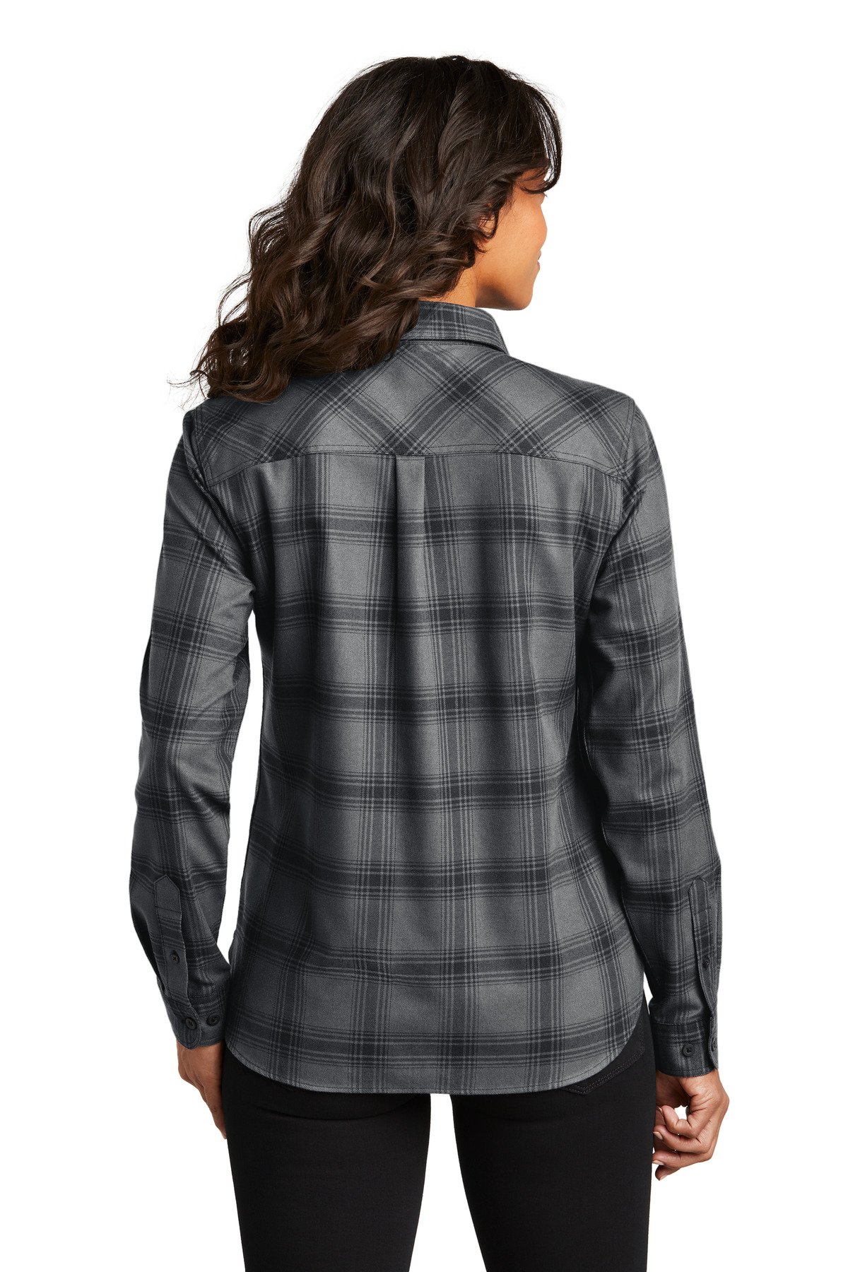 Port Authority ® Women's Plaid Flannel Shirt LW669 - Image 2