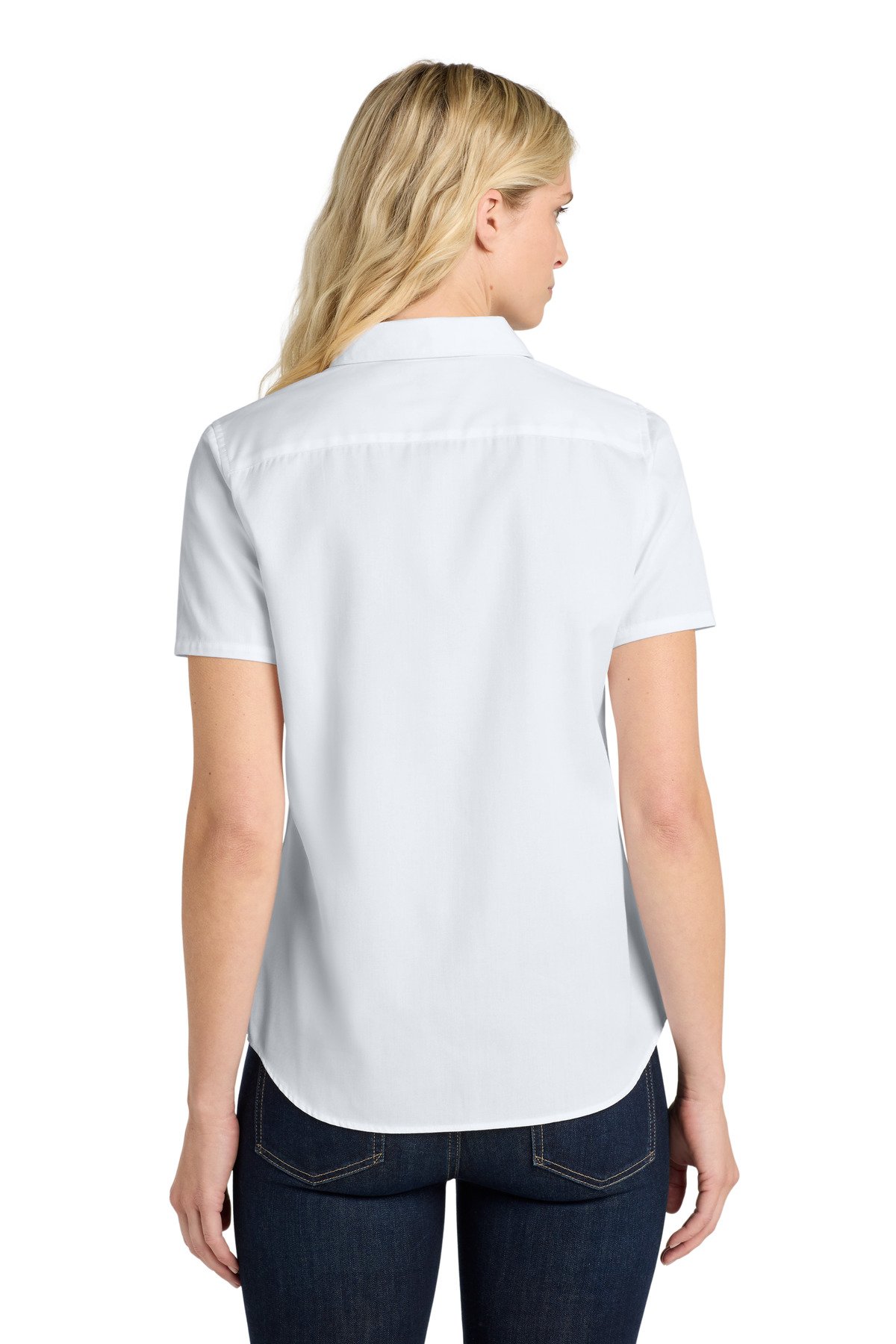 Port Authority ® Women's Short Sleeve SuperPro React Twill Shirt. LW809 - Image 2
