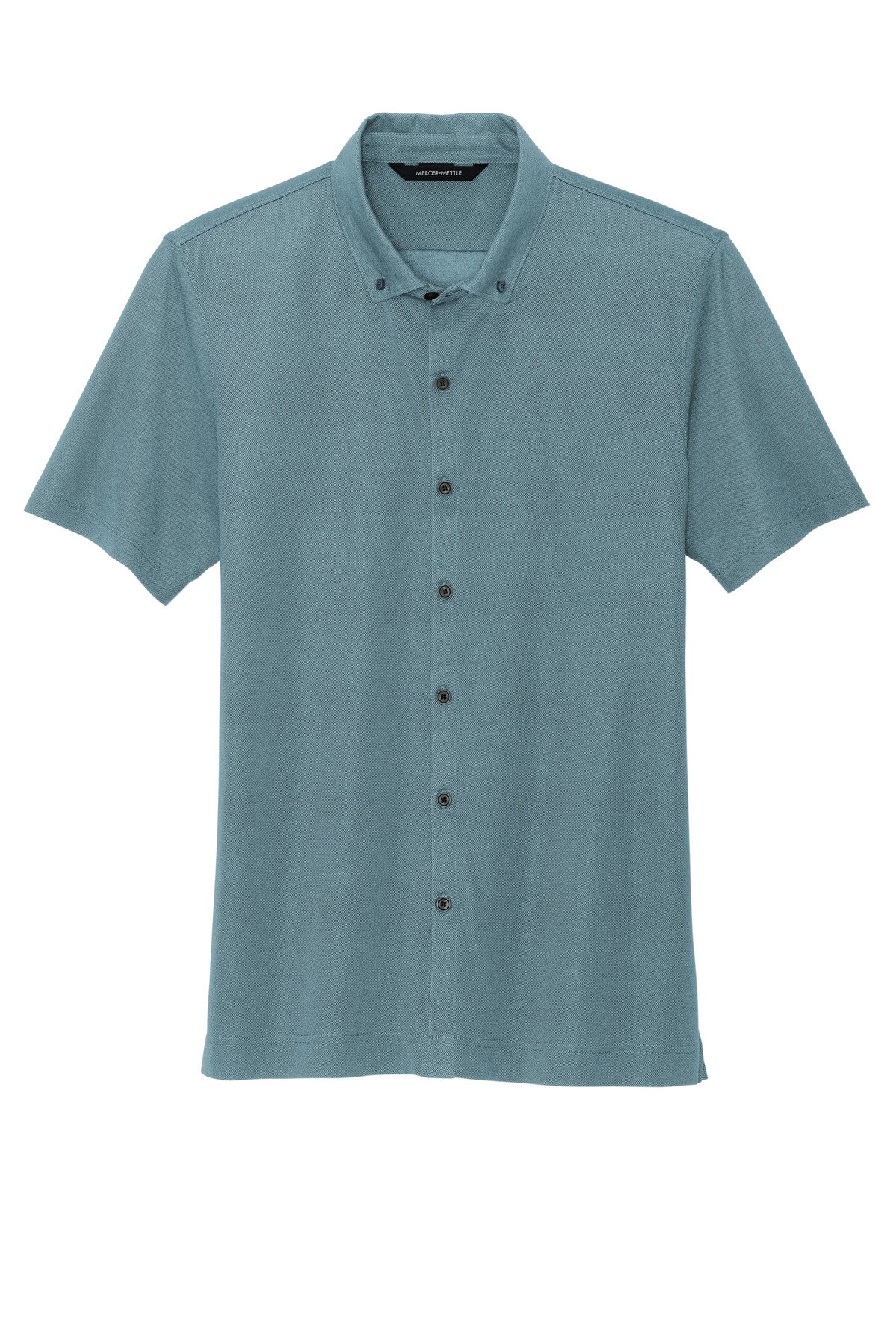 Mercer+Mettle ® Stretch Pique Full-Button Polo MM1006 - Image 3
