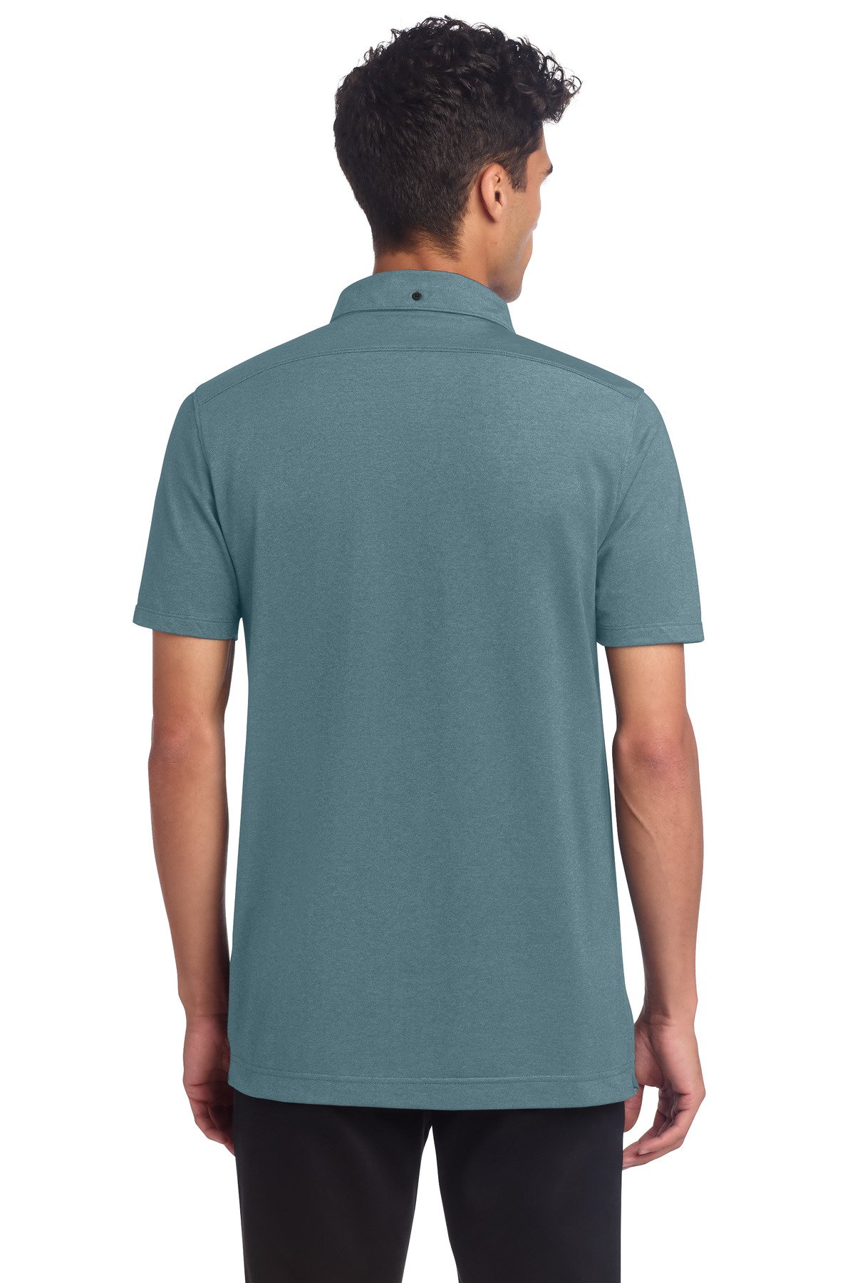 Mercer+Mettle ® Stretch Pique Full-Button Polo MM1006 - Image 2