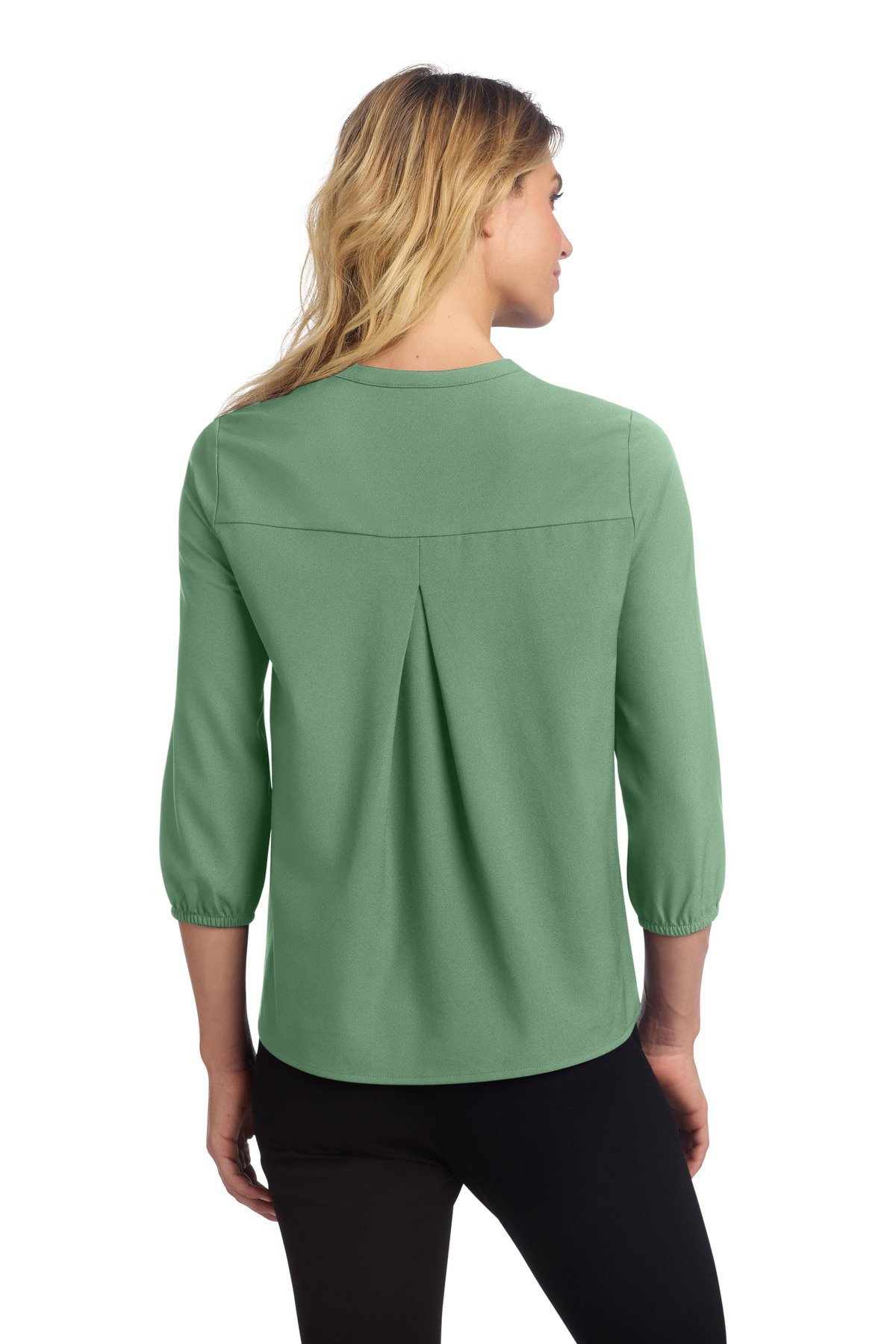 Mercer+Mettle ® Women's Stretch Crepe 3/4-Sleeve Blouse MM2011 - Image 2