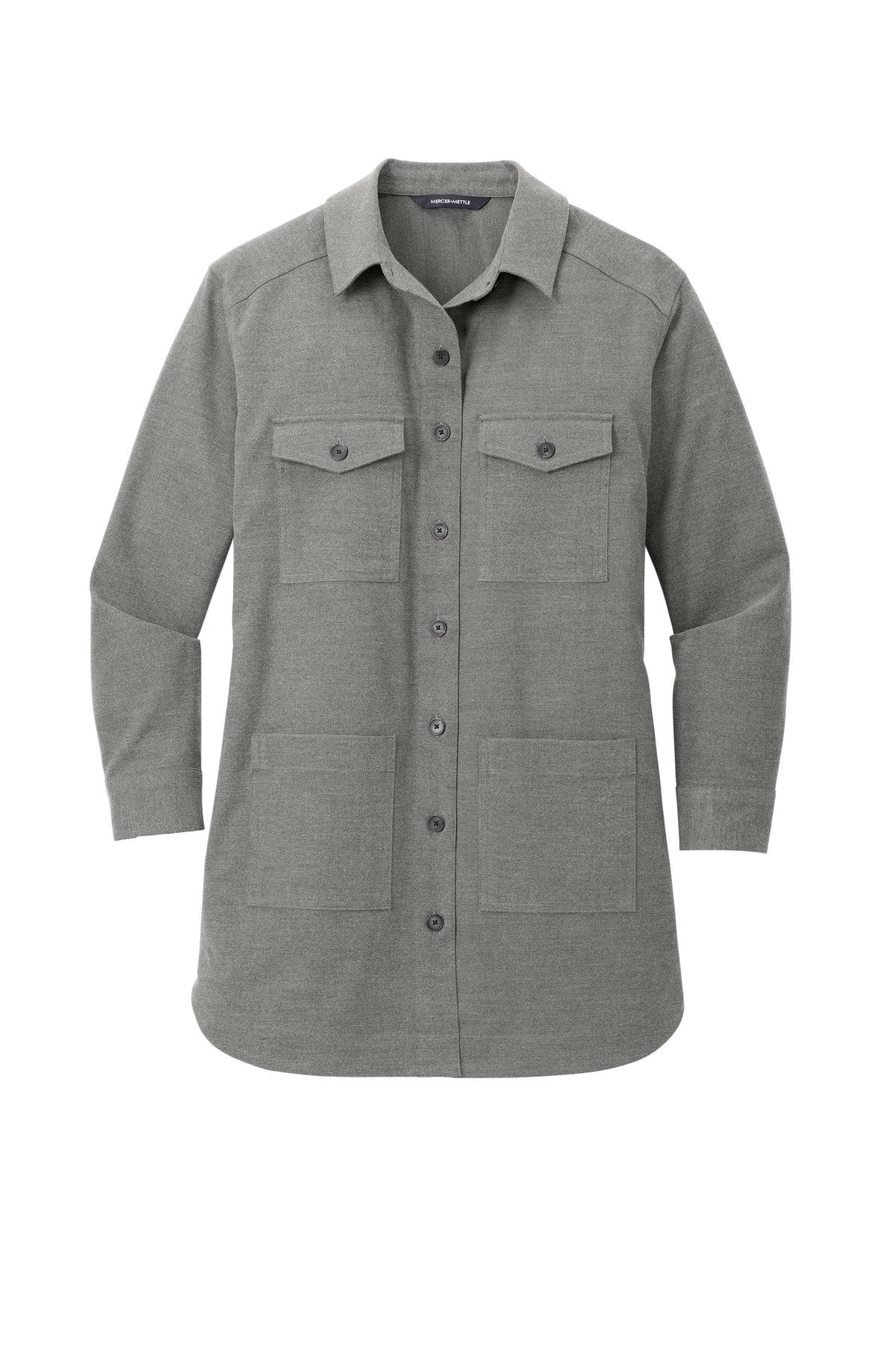 Mercer+Mettle ® Women's Long Sleeve Twill Overshirt MM2021 - Image 3