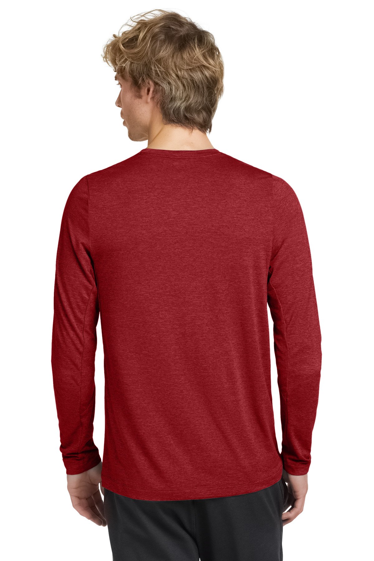 New Era ® Series Performance Long Sleeve Crew Tee. NEA201 - Image 2