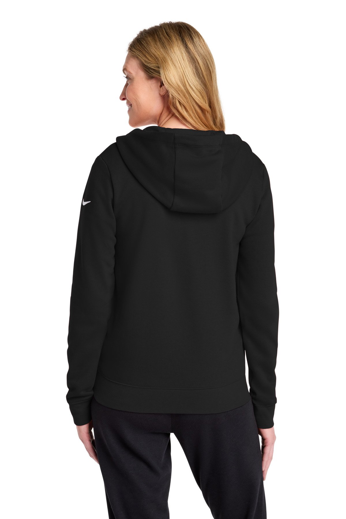 Nike Women's Club Fleece Sleeve Swoosh Full-Zip Hoodie NKFD9890 - Image 6