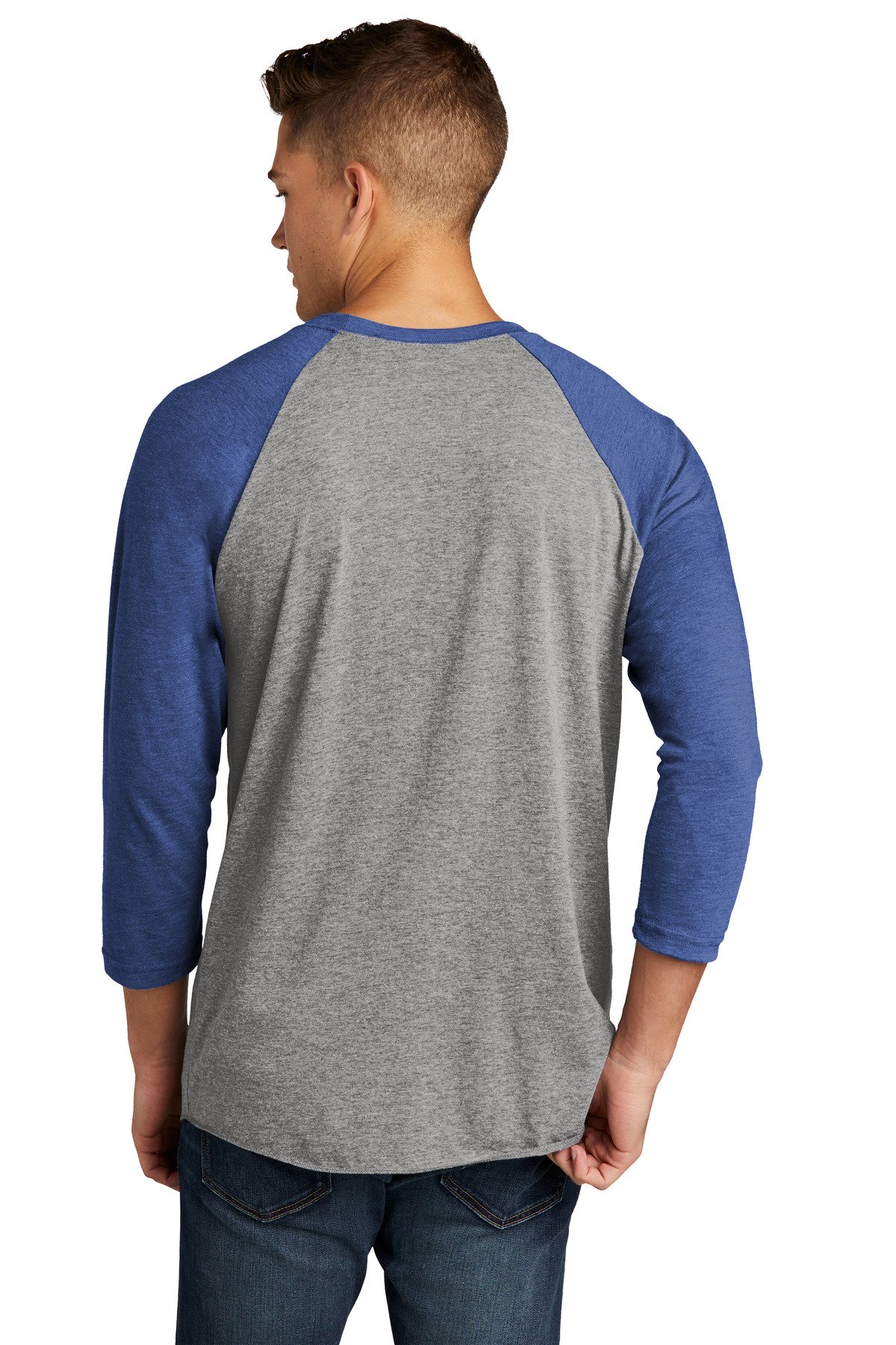 Next Level Apparel ® Adult Tri-Blend 3/4-Sleeve Raglan Tee. NL6051 - Image 2