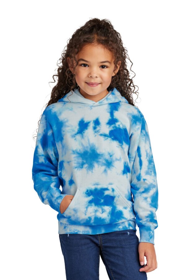 Port & Co Youth Crystal Tie-Dye Pullover Hoodie PC144Y