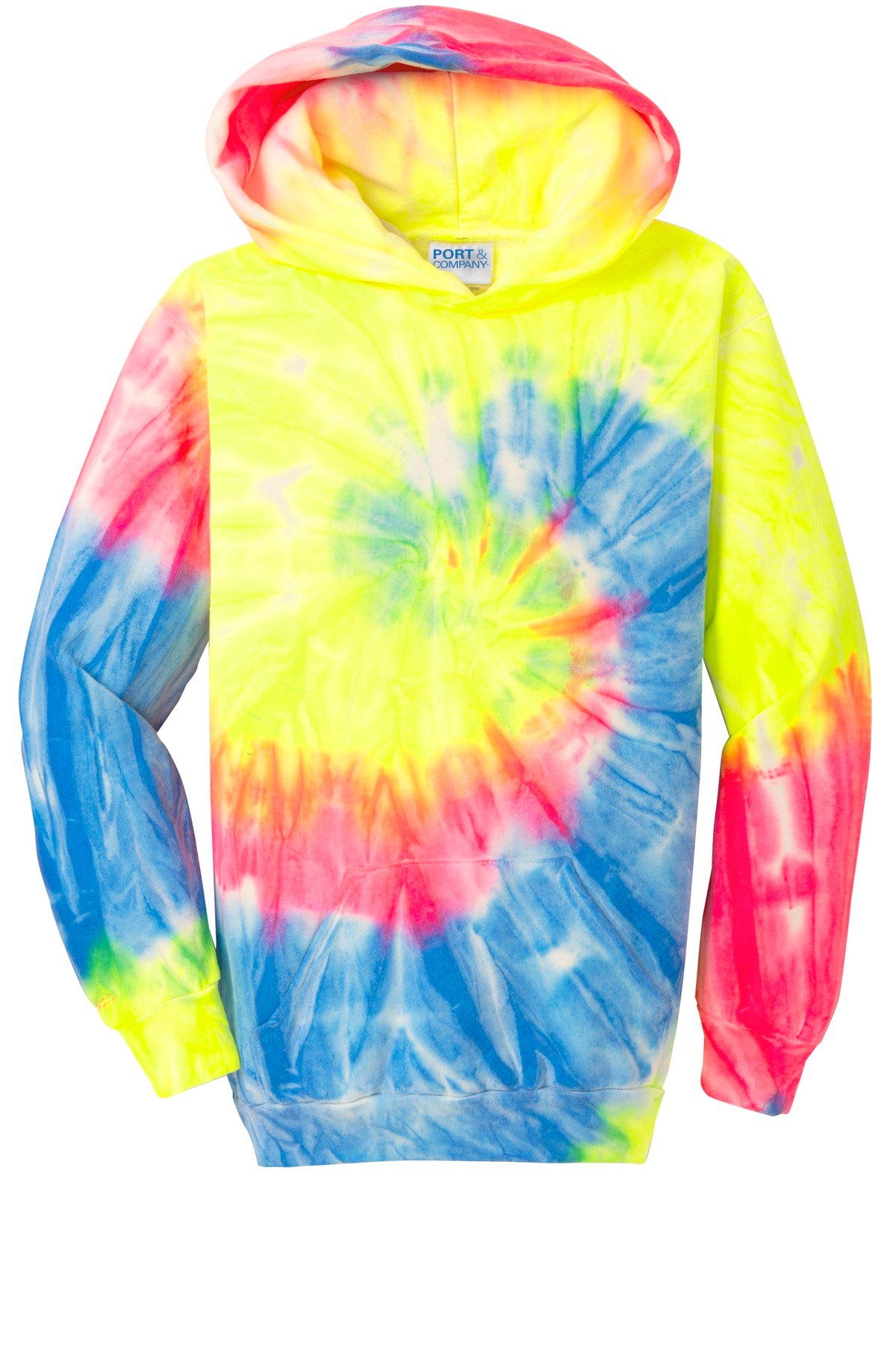 Port & Co Youth Tie-Dye Pullover Hooded Sweatshirt. PC146Y - Image 3