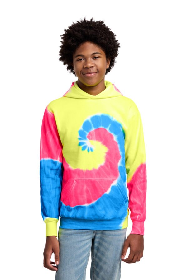 Port & Co   Youth Tie-Dye Pullover Hooded Sweatshirt. PC146Y