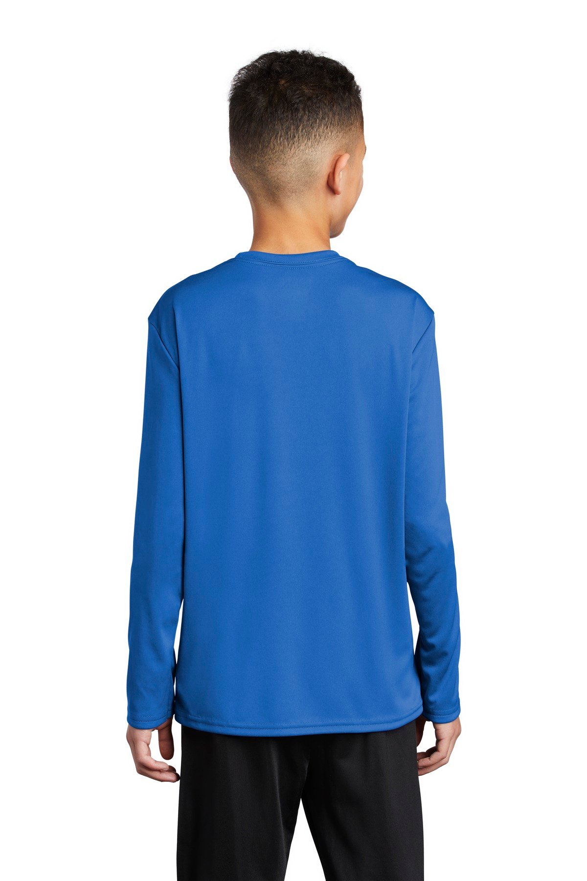 Port & Co Youth Long Sleeve Performance Tee PC380YLS - Image 2