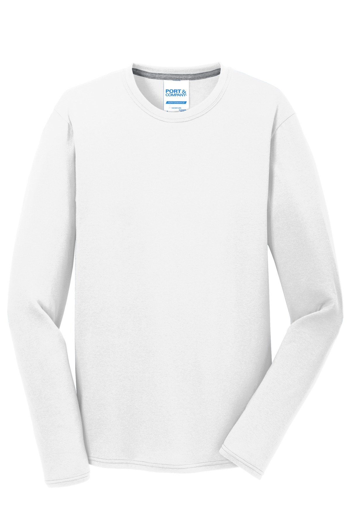 Port & Co Long Sleeve Performance Blend Tee. PC381LS - Image 3