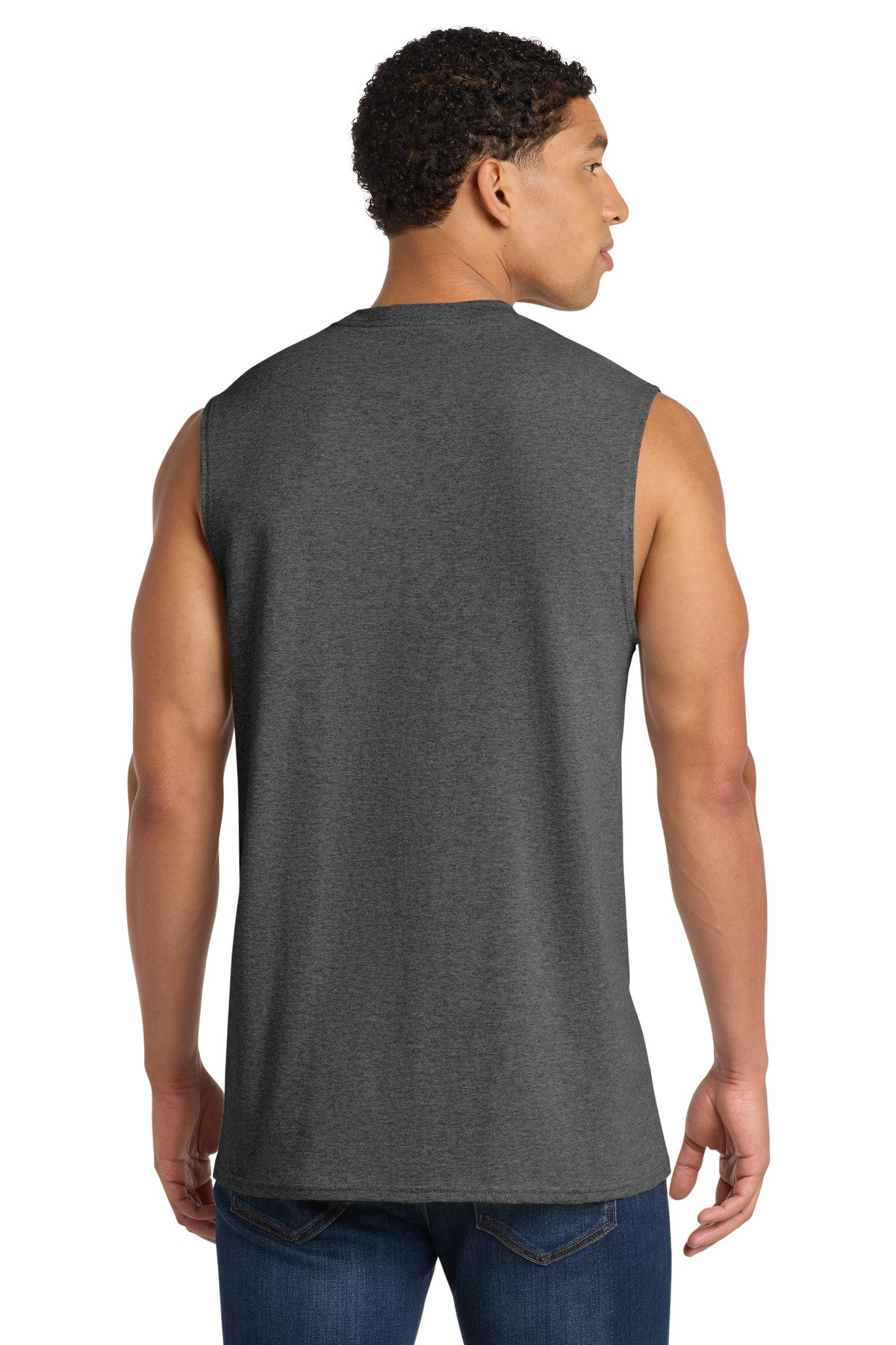 Port & Co Core Cotton Sleeveless Tee. PC54SL - Image 2