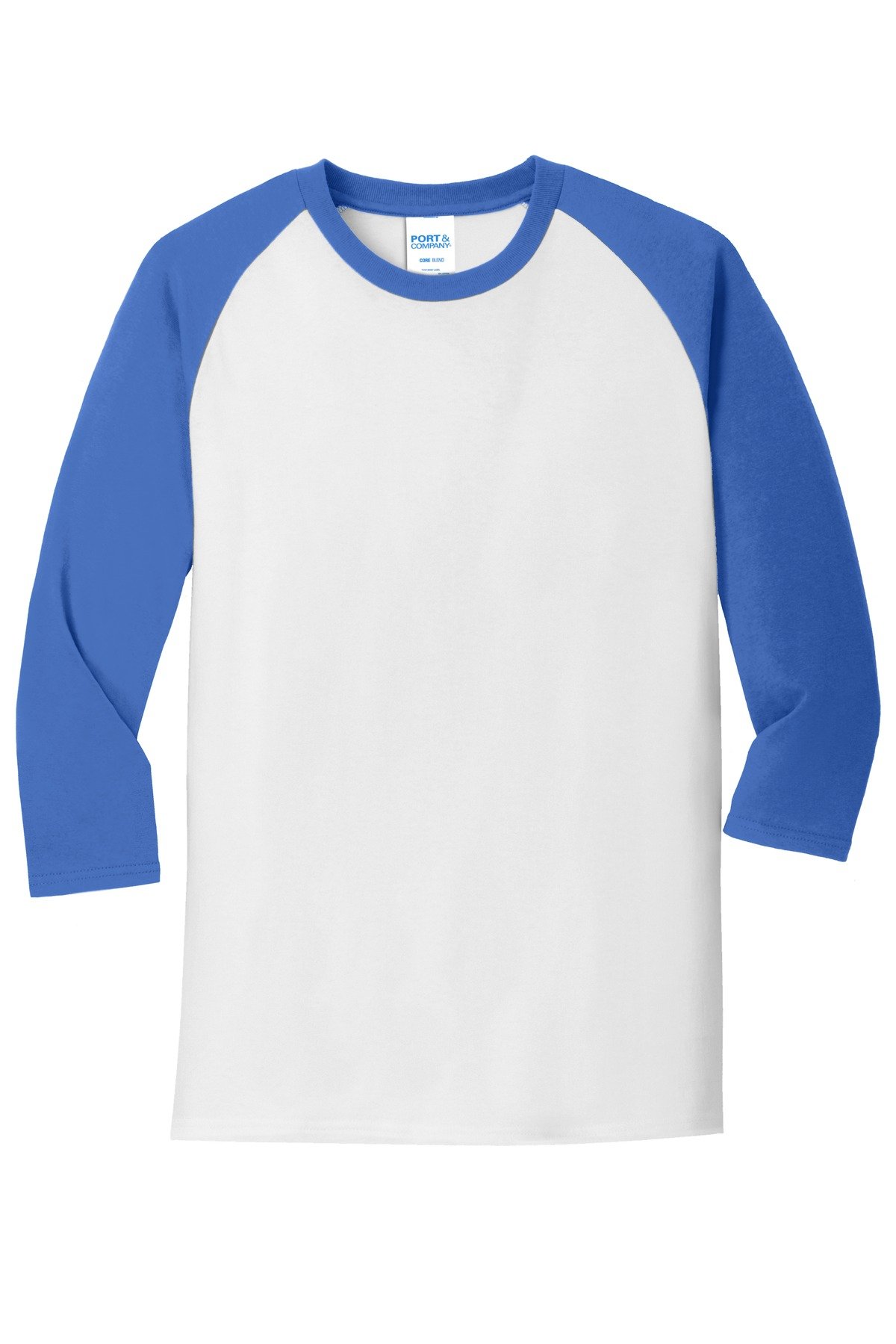 Port & Co Core Blend 3/4-Sleeve Raglan Tee. PC55RS - Image 3