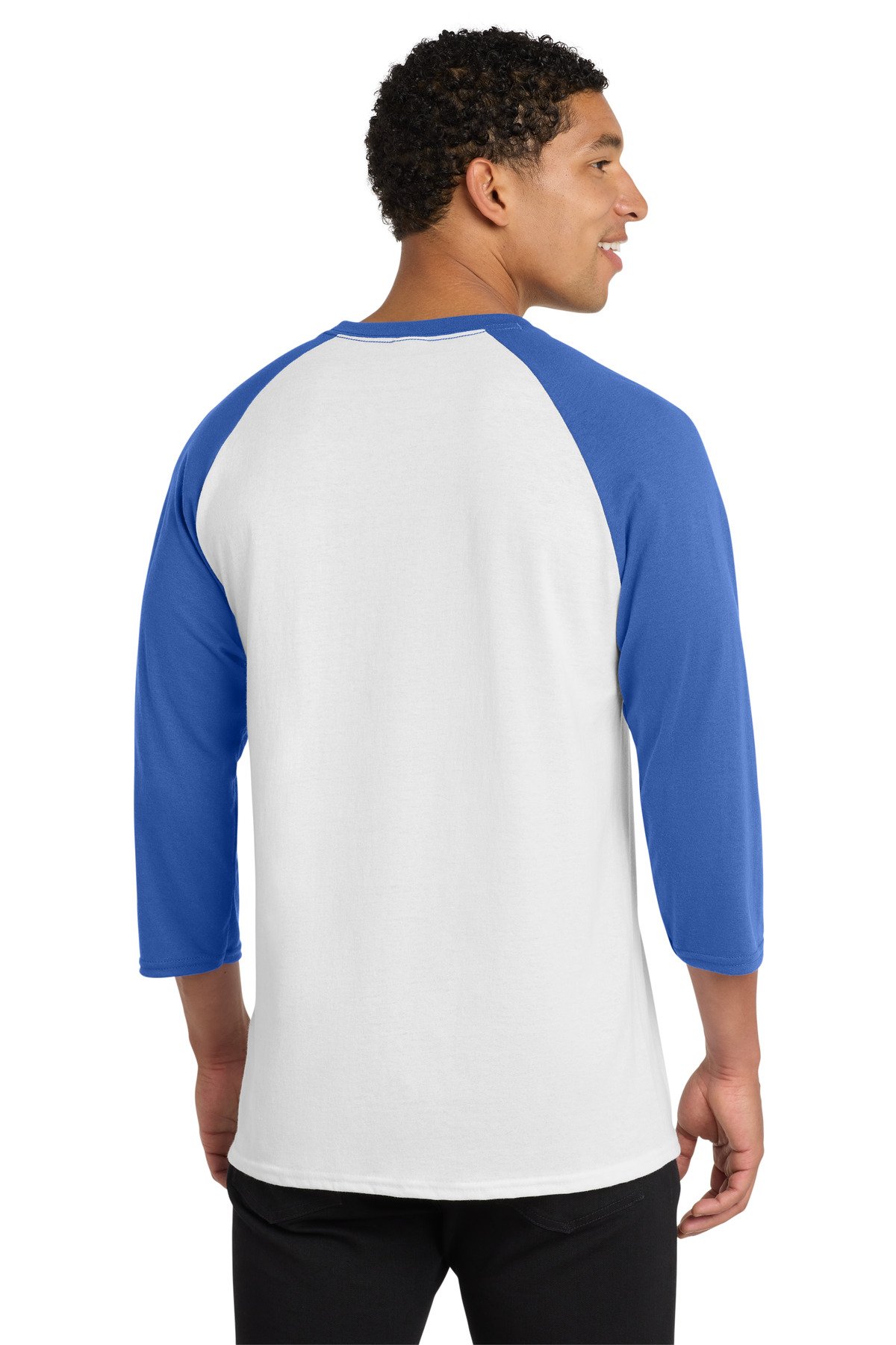 Port & Co Core Blend 3/4-Sleeve Raglan Tee. PC55RS - Image 2
