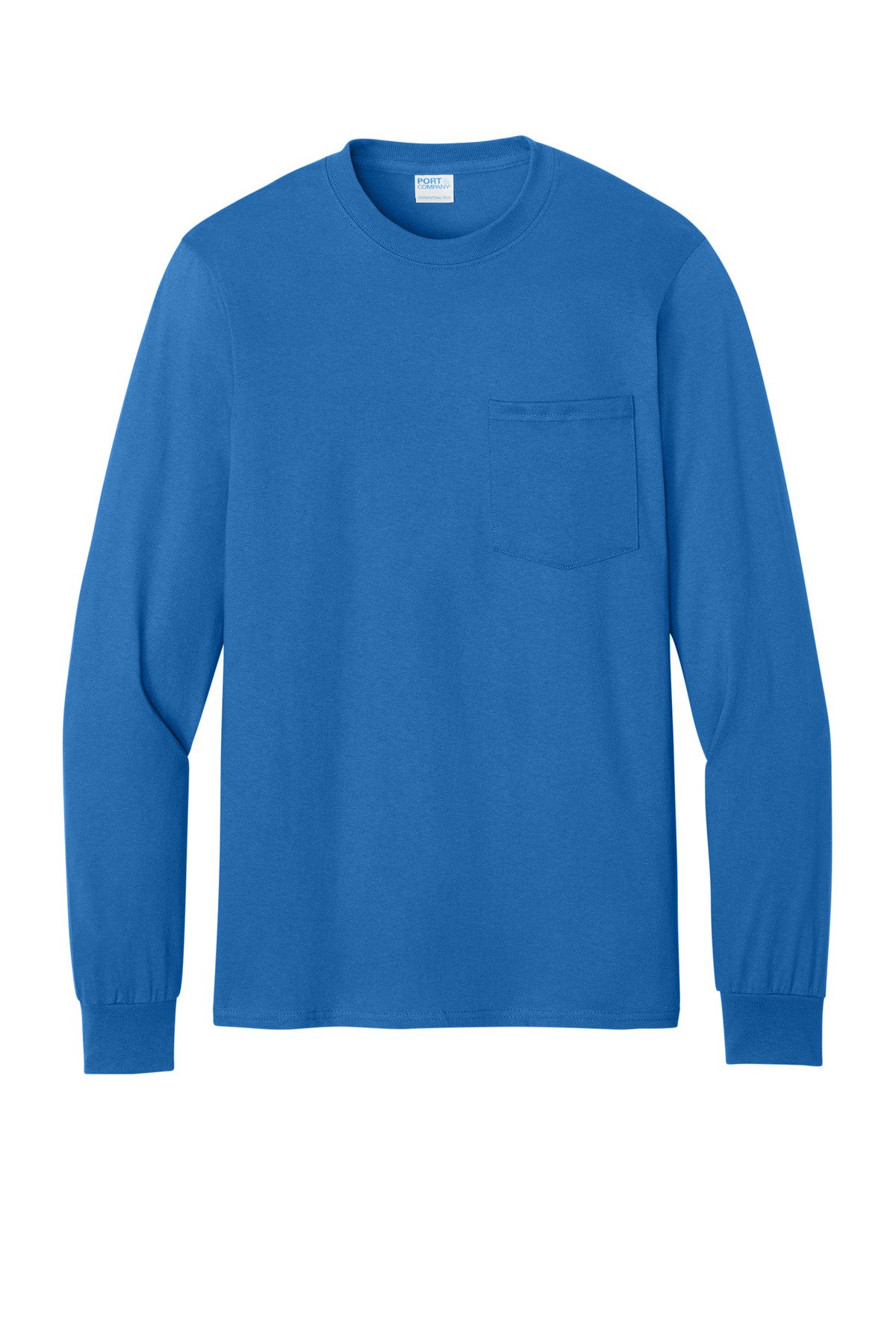 Port & Co Tall Long Sleeve Essential Pocket Tee. PC61LSPT - Image 3