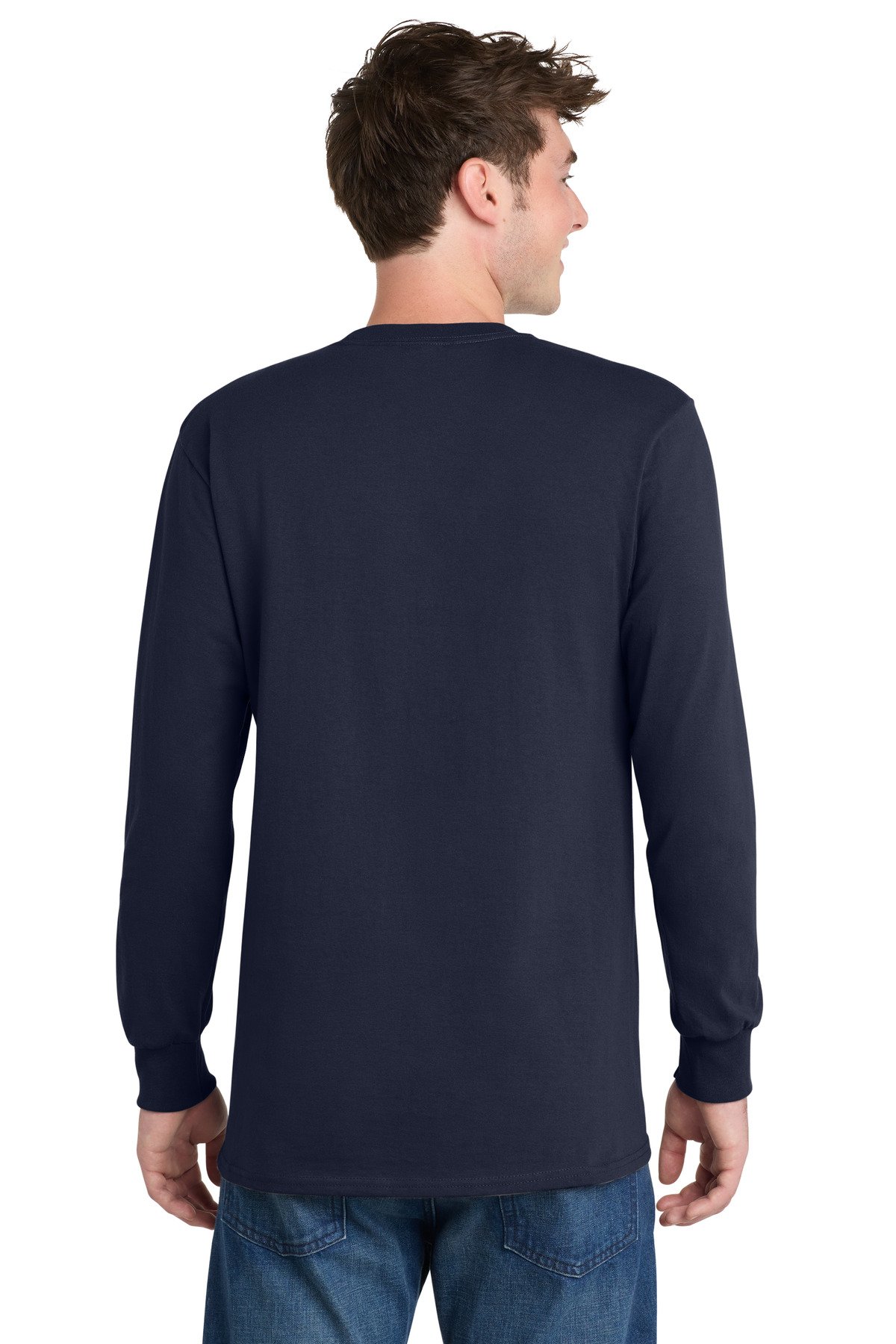 Port & Co Tall Long Sleeve Essential Tee. PC61LST - Image 2