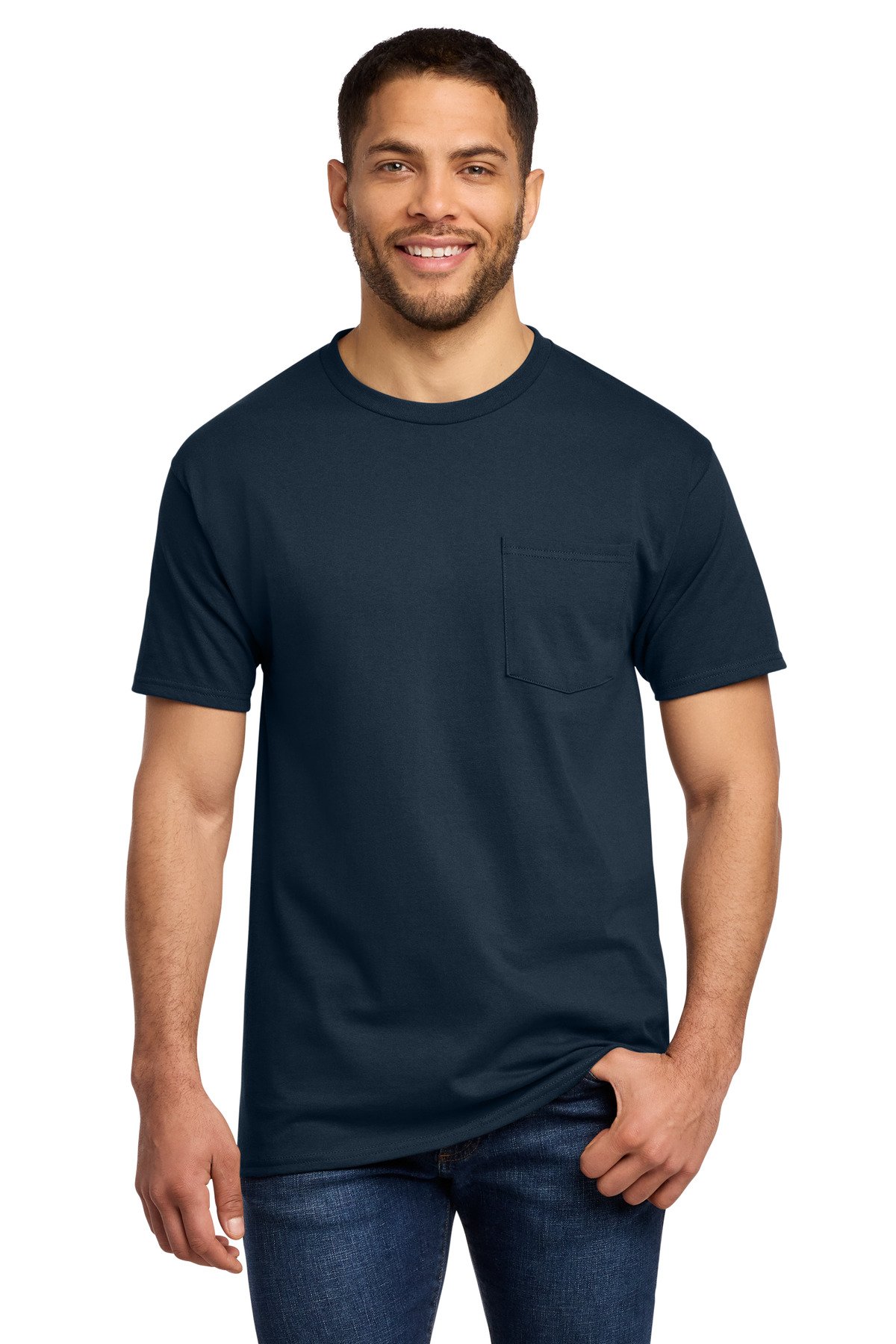 Port & Co Tall Essential Pocket Tee. PC61PT