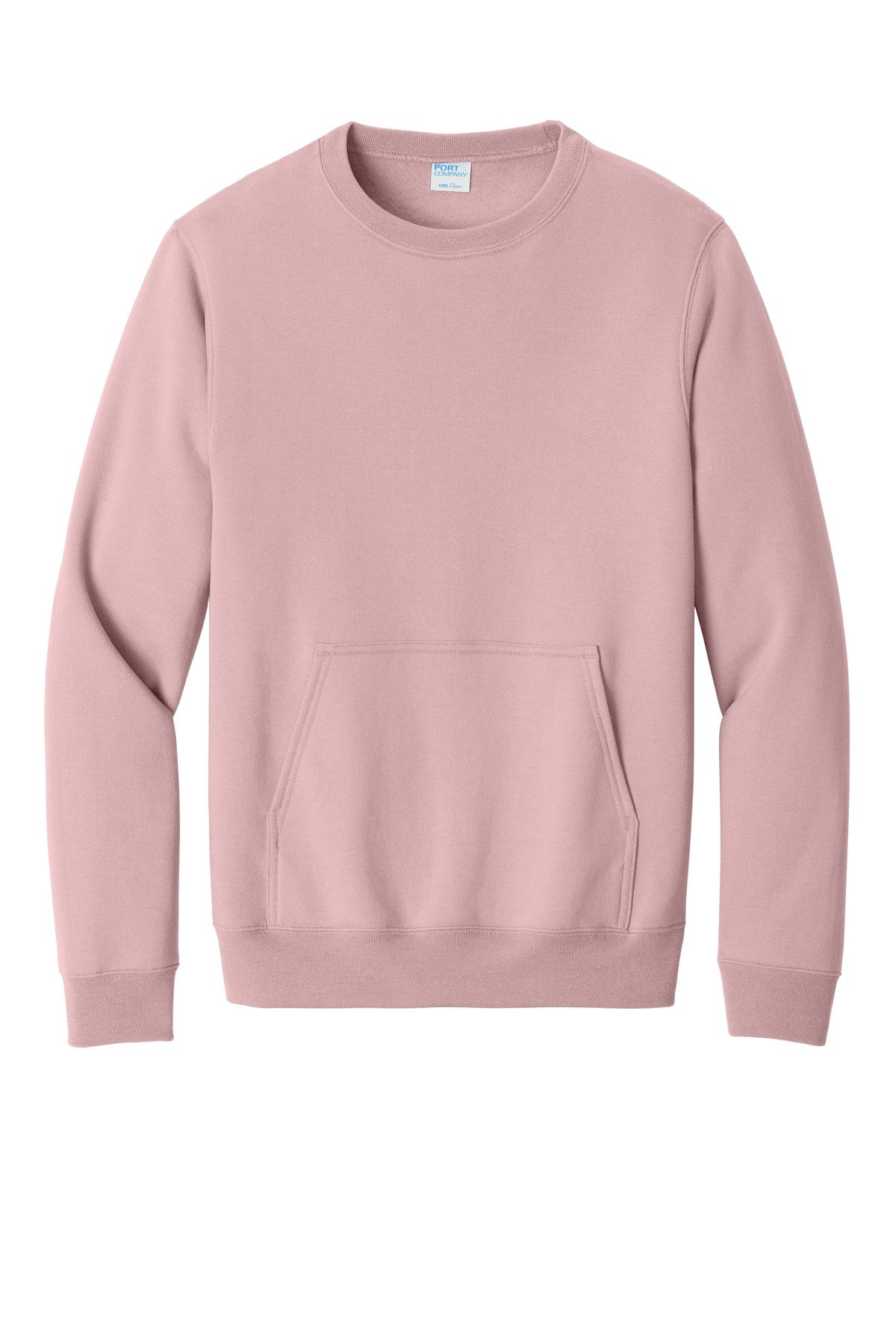 Port & Co Core Fleece Crewneck Pocket Sweatshirt PC78PKT - Image 3
