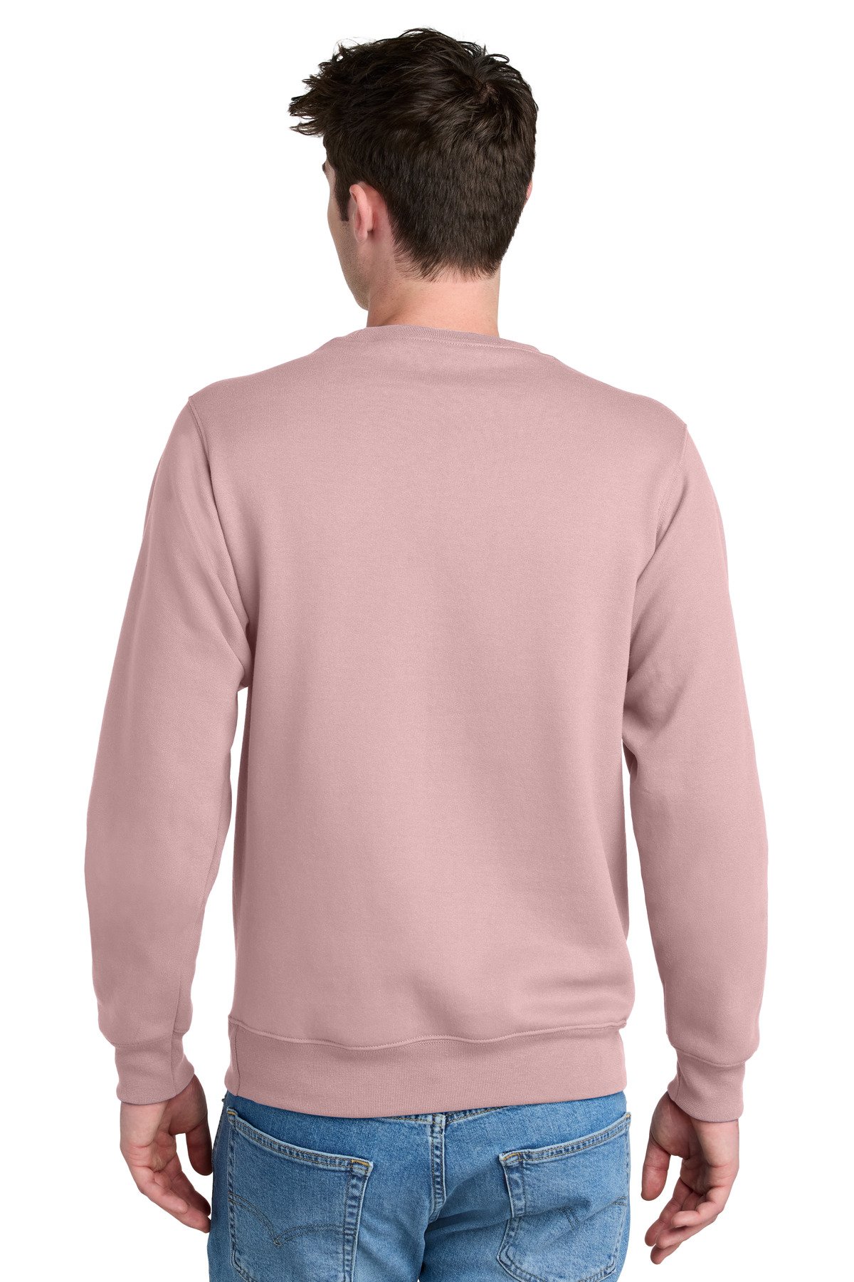 Port & Co Core Fleece Crewneck Pocket Sweatshirt PC78PKT - Image 2
